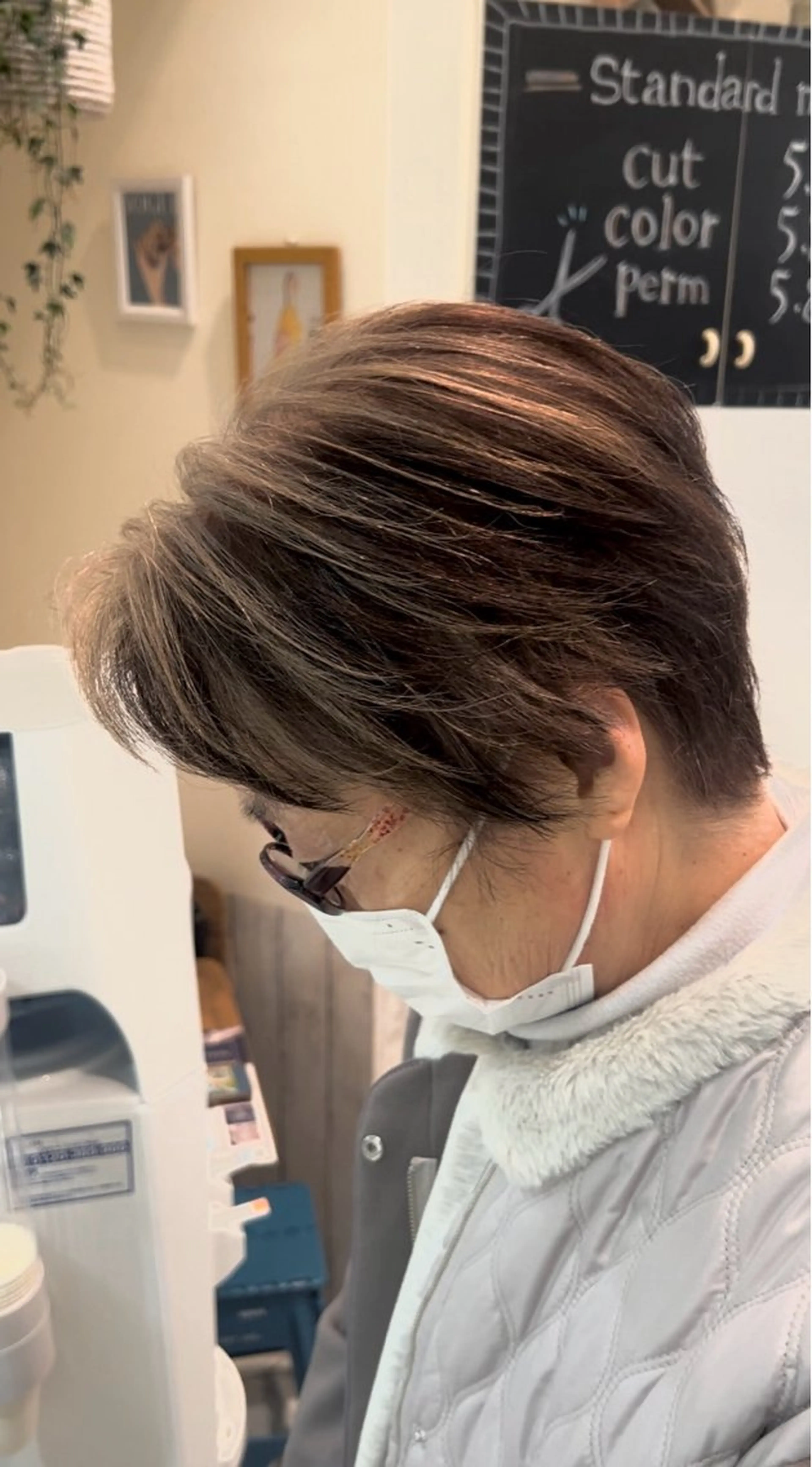 ショート カラー NYNY☃️上新庄 ❄️石川瑠青のヘアスタイル