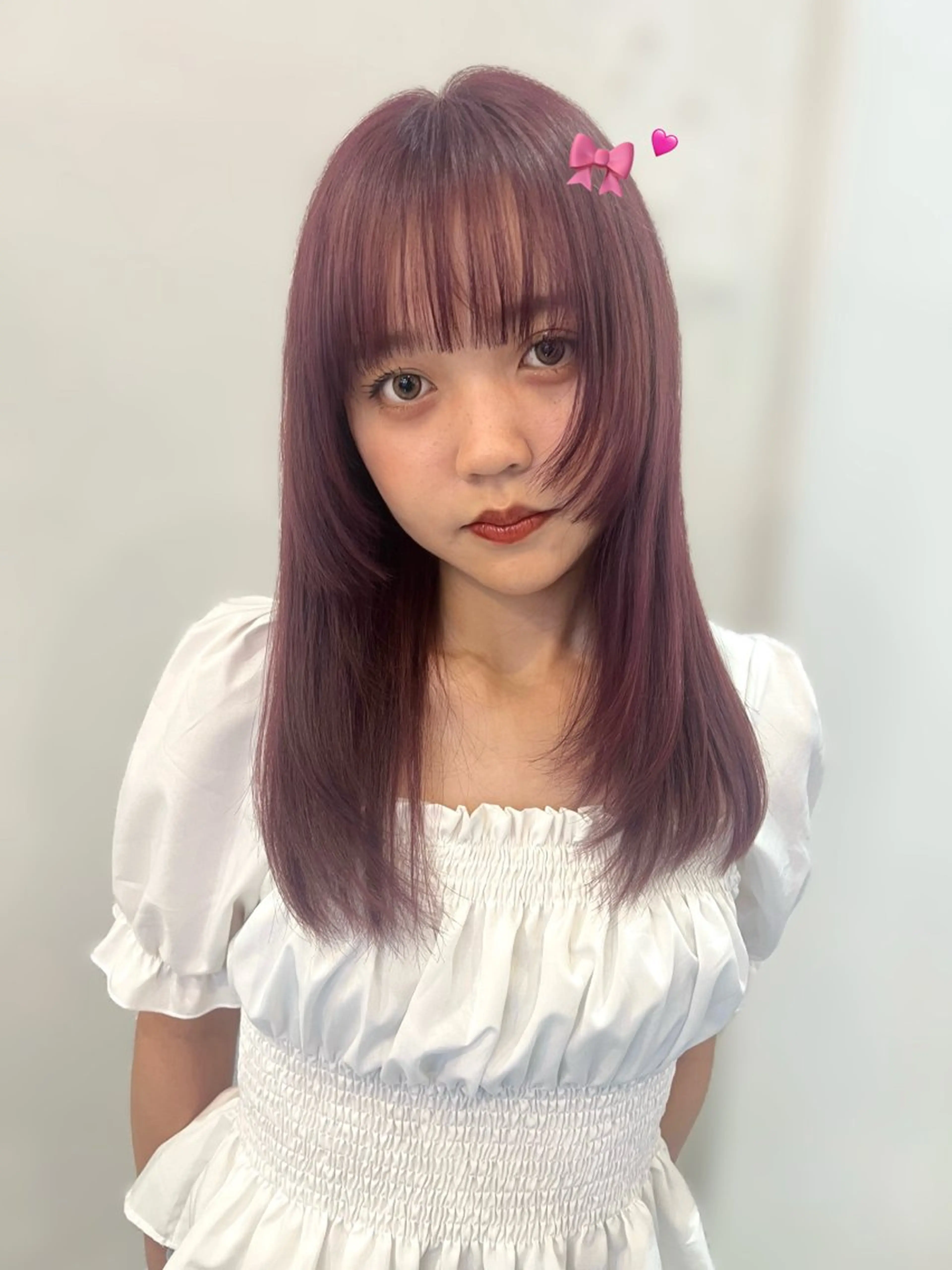 ロング ヘアカラー トリートメント 小谷 梨奈のヘアスタイル