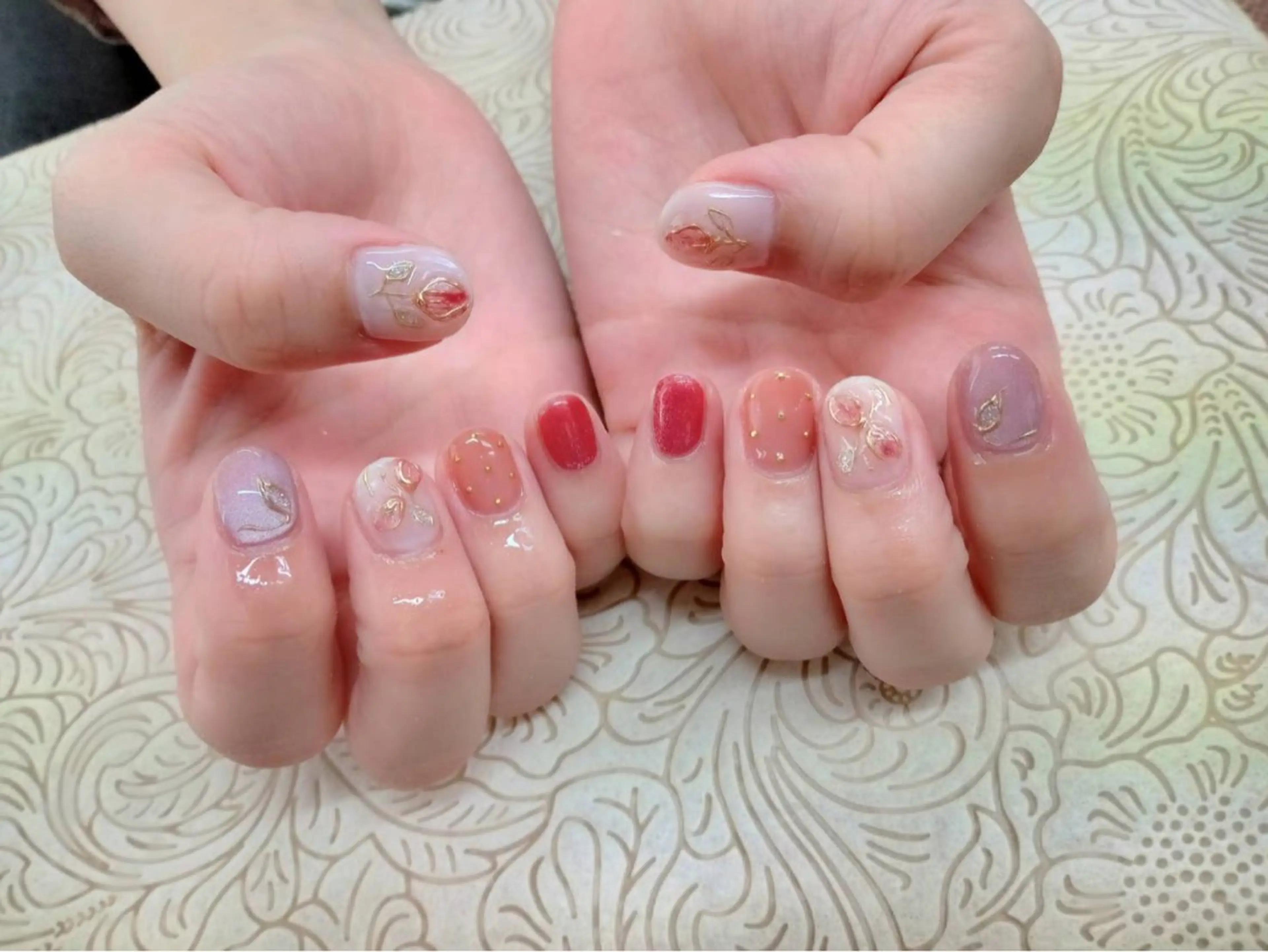 ネイル フラワーネイル precious nail room所属・precious nail  roomのネイルデザイン