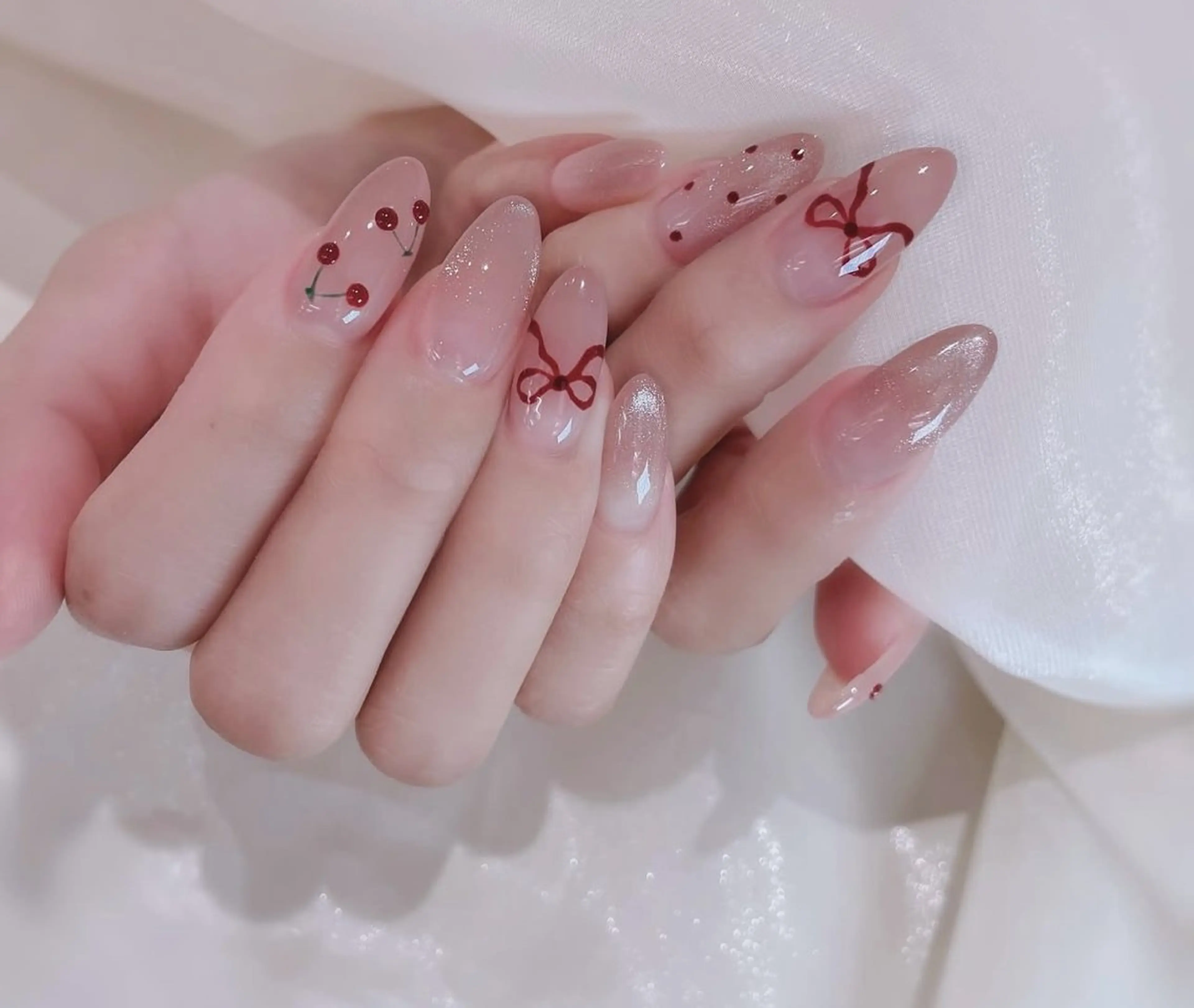 ネイル 韓国ネイル 持ち込み ニュアンスネイル ネイルチップ ハンドネイル TABI ANA.CHUOのネイルデザイン