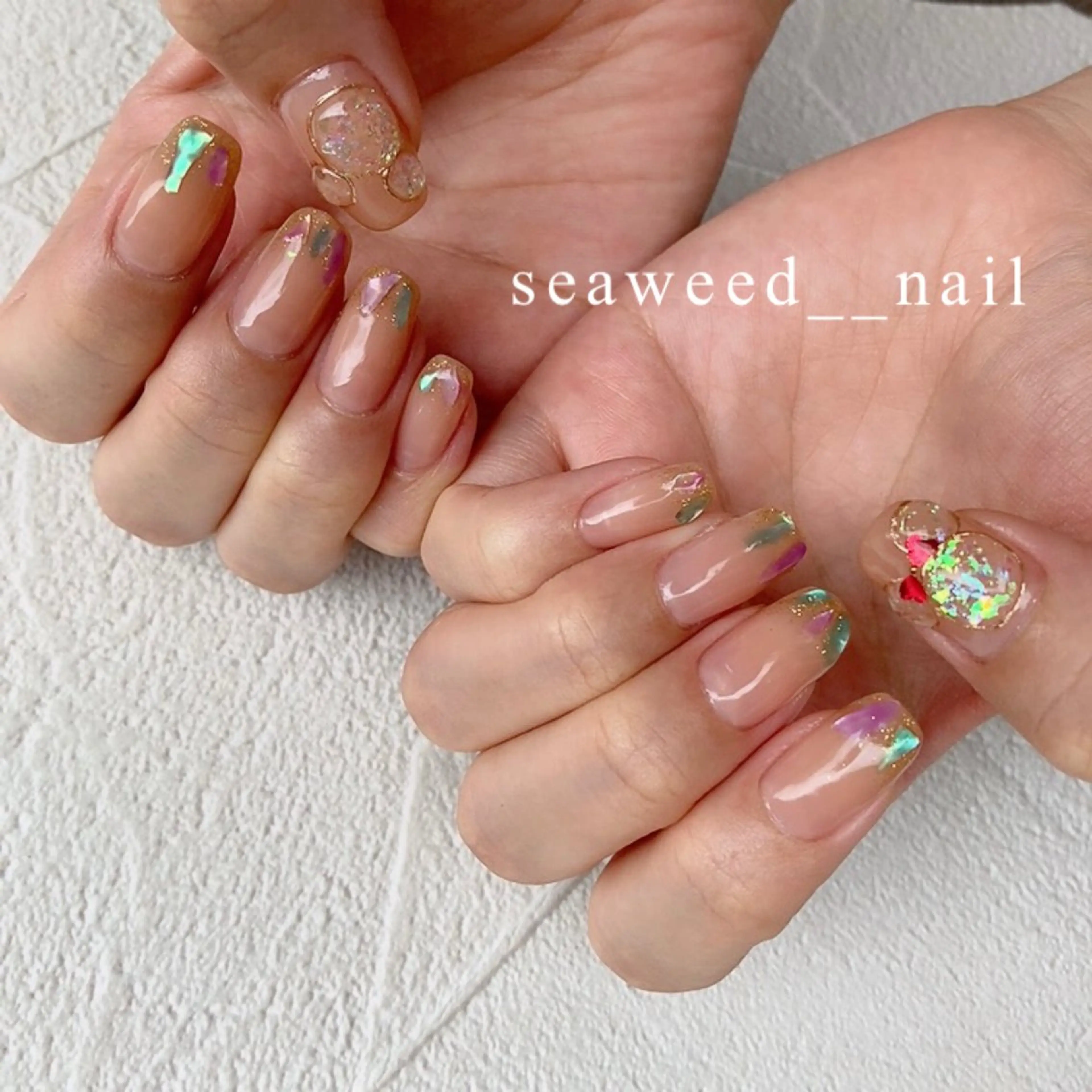 ネイル ハンドネイル seaweed nailのネイルデザイン