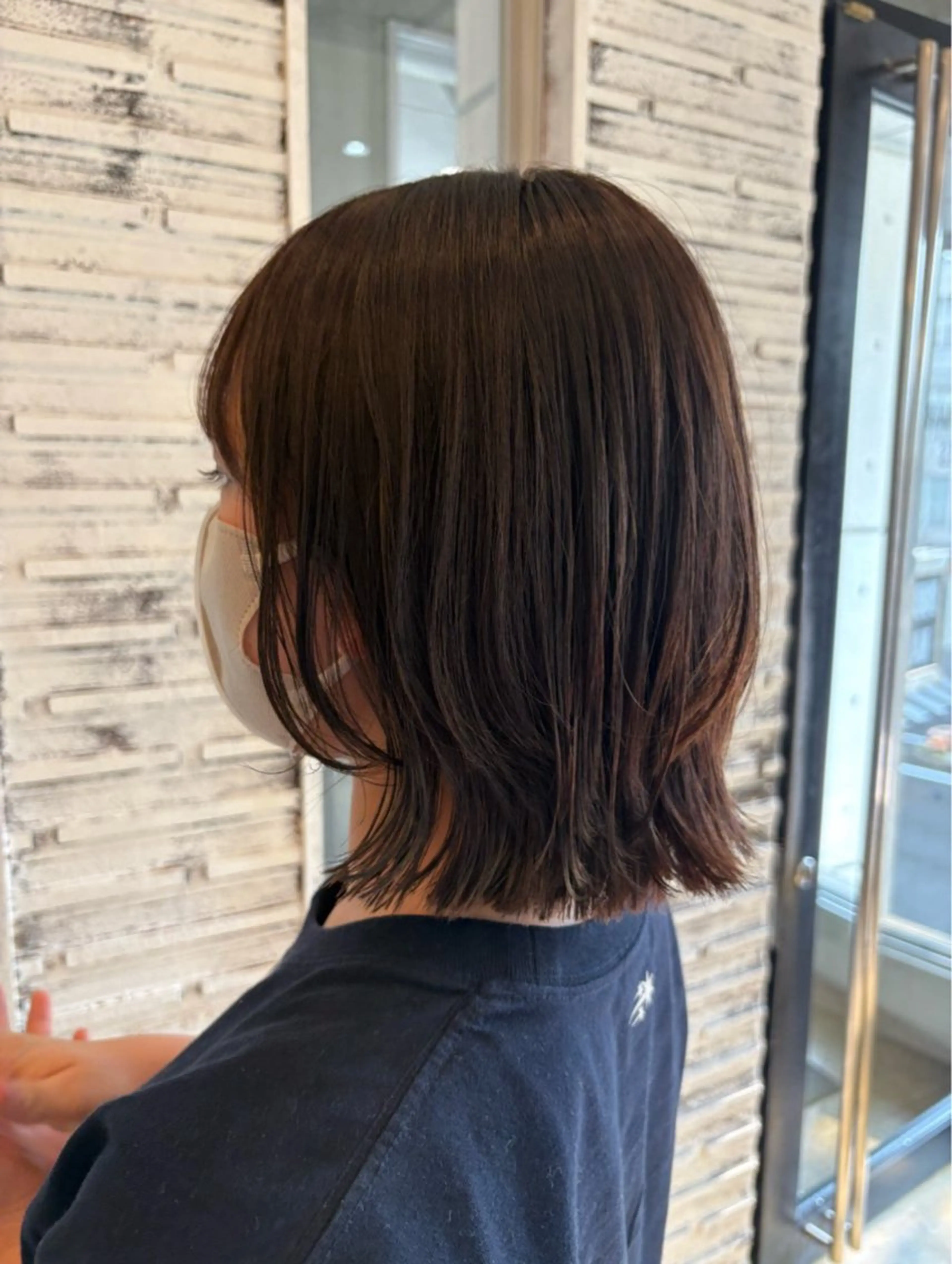 ミディアム カラー ボブ くびれヘア レイヤーカット カット ✨酸性ストレート✨ メンズ縮毛矯正光太郎のヘアスタイル
