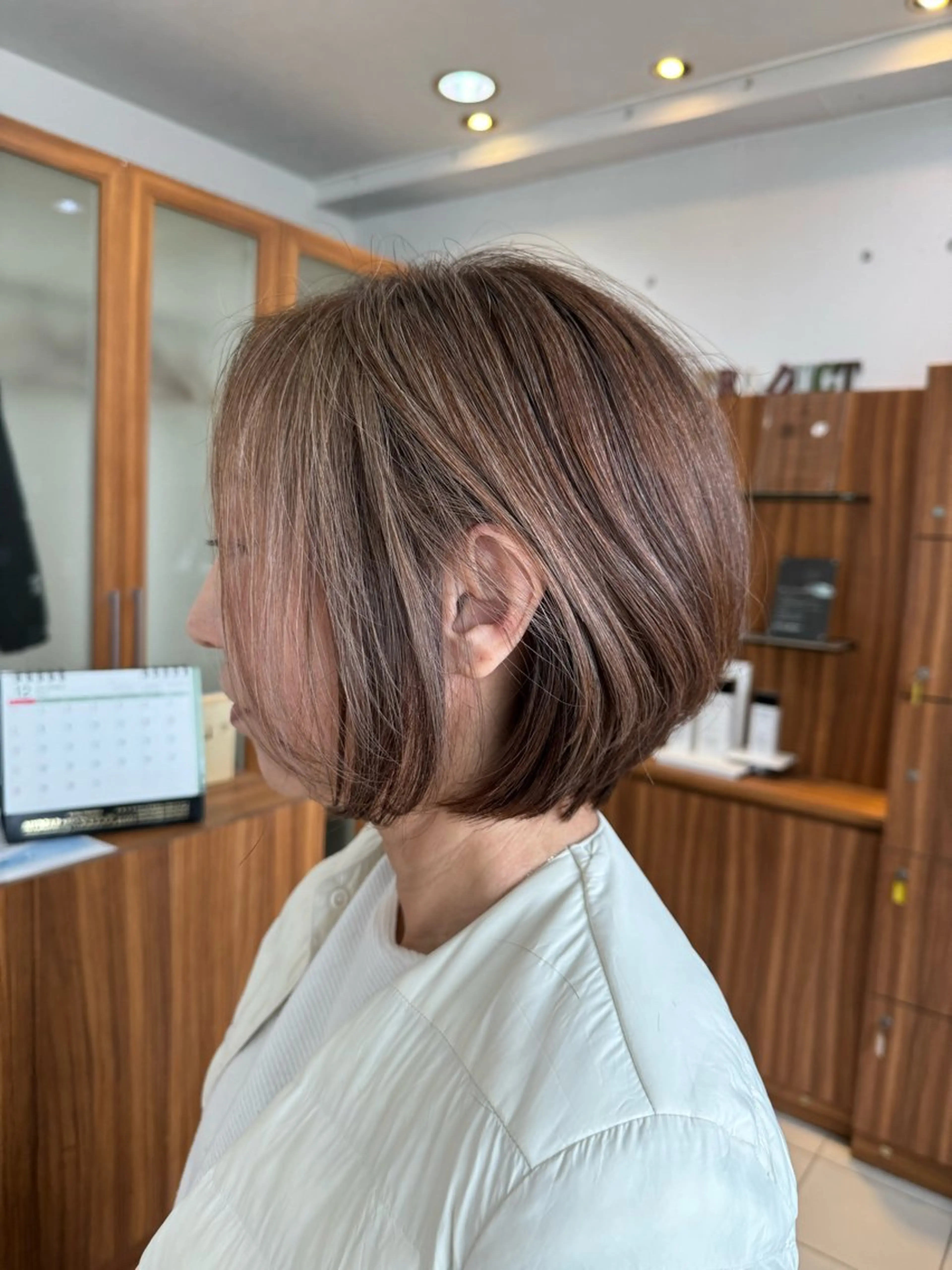 ショート カット 髪質改善×白髪ぼかし 美容師✂️武澤龍賀のヘアスタイル