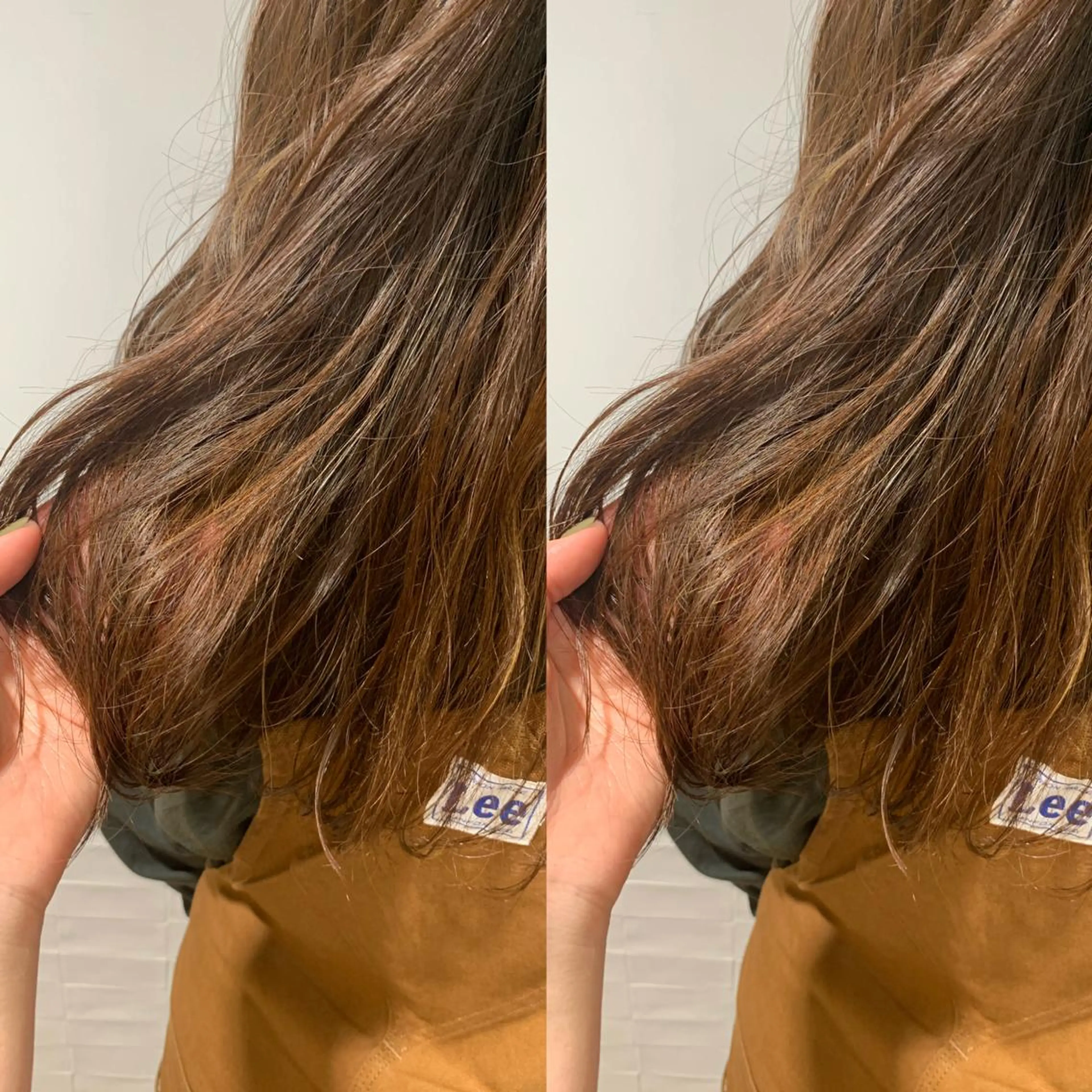 セミロング カラー ベージュカラー ハイライトカラー ハイライト ヘアカラー トリートメント ヘッドスパ ✨カラー支持No.1 🧸ワキ カナコ🧸のヘアスタイル