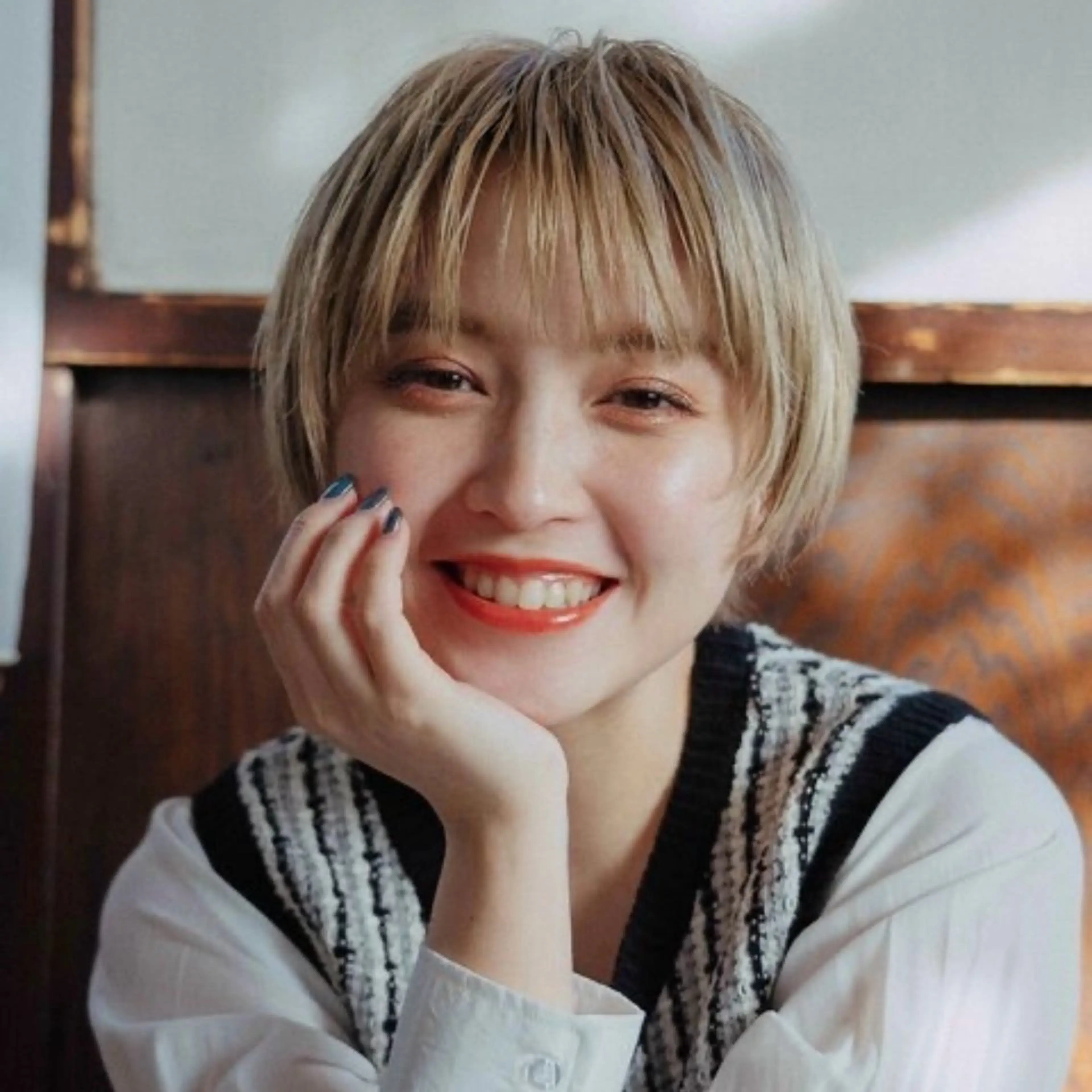 ショート カラー 似合わせショート/ ハイライト/我如古のヘアスタイル