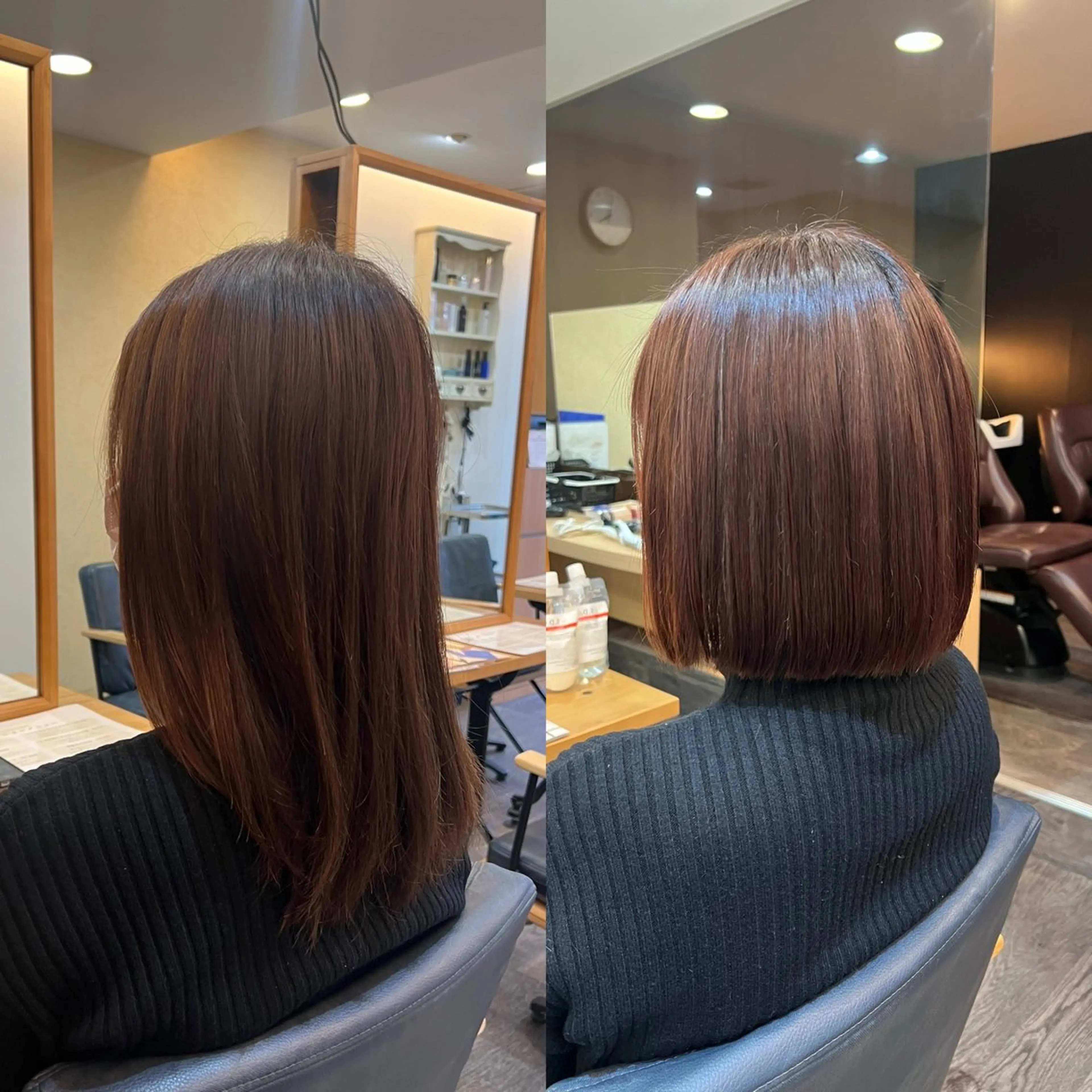 ミディアム カット 縮毛矯正 美容室LA BEAU所属・LA BEAU　加藤 拓司のヘアスタイル
