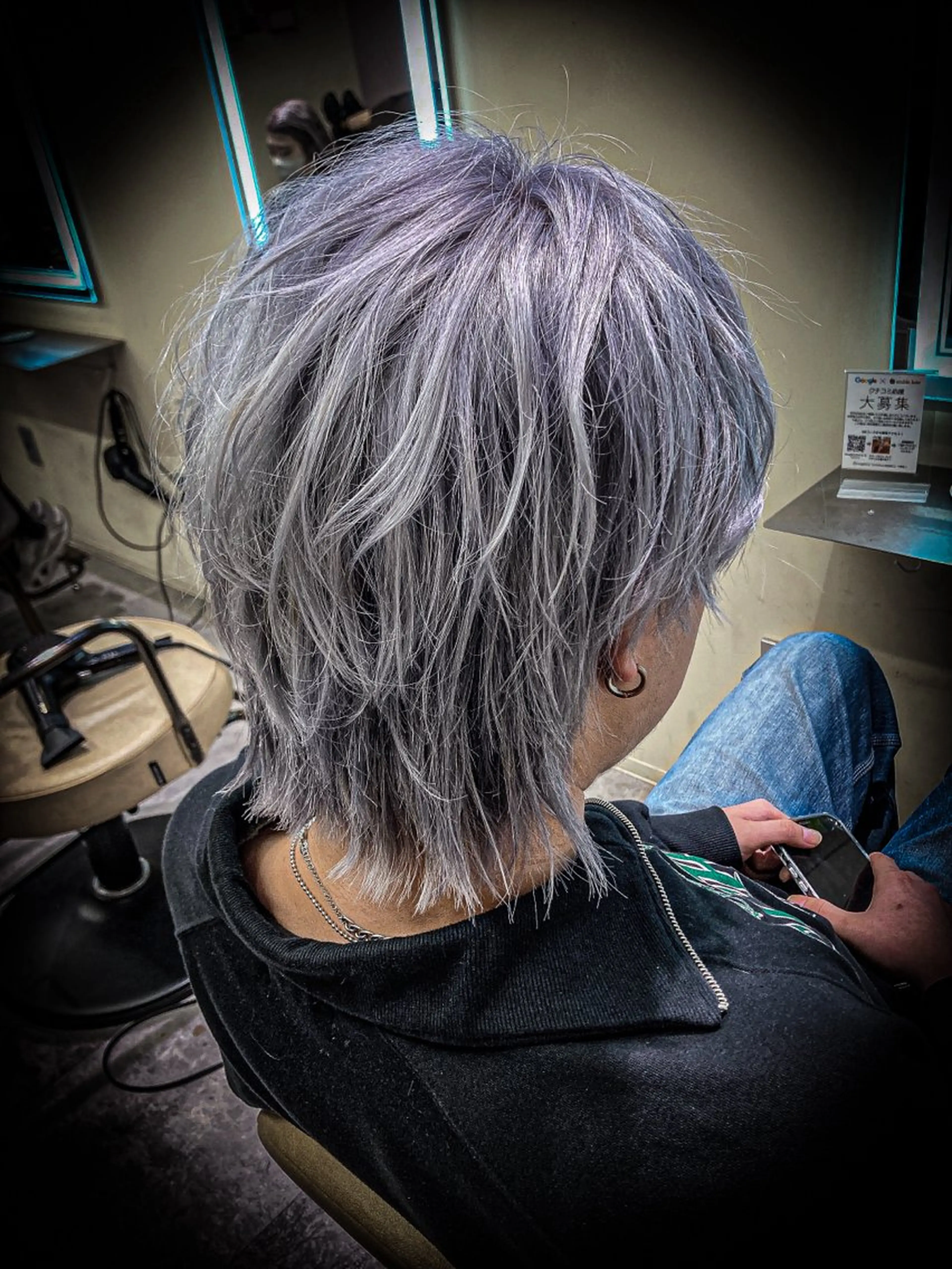 ショート カラー メンズ ブリーチ毛もかけれる 縮毛矯正🍎カイトのヘアスタイル