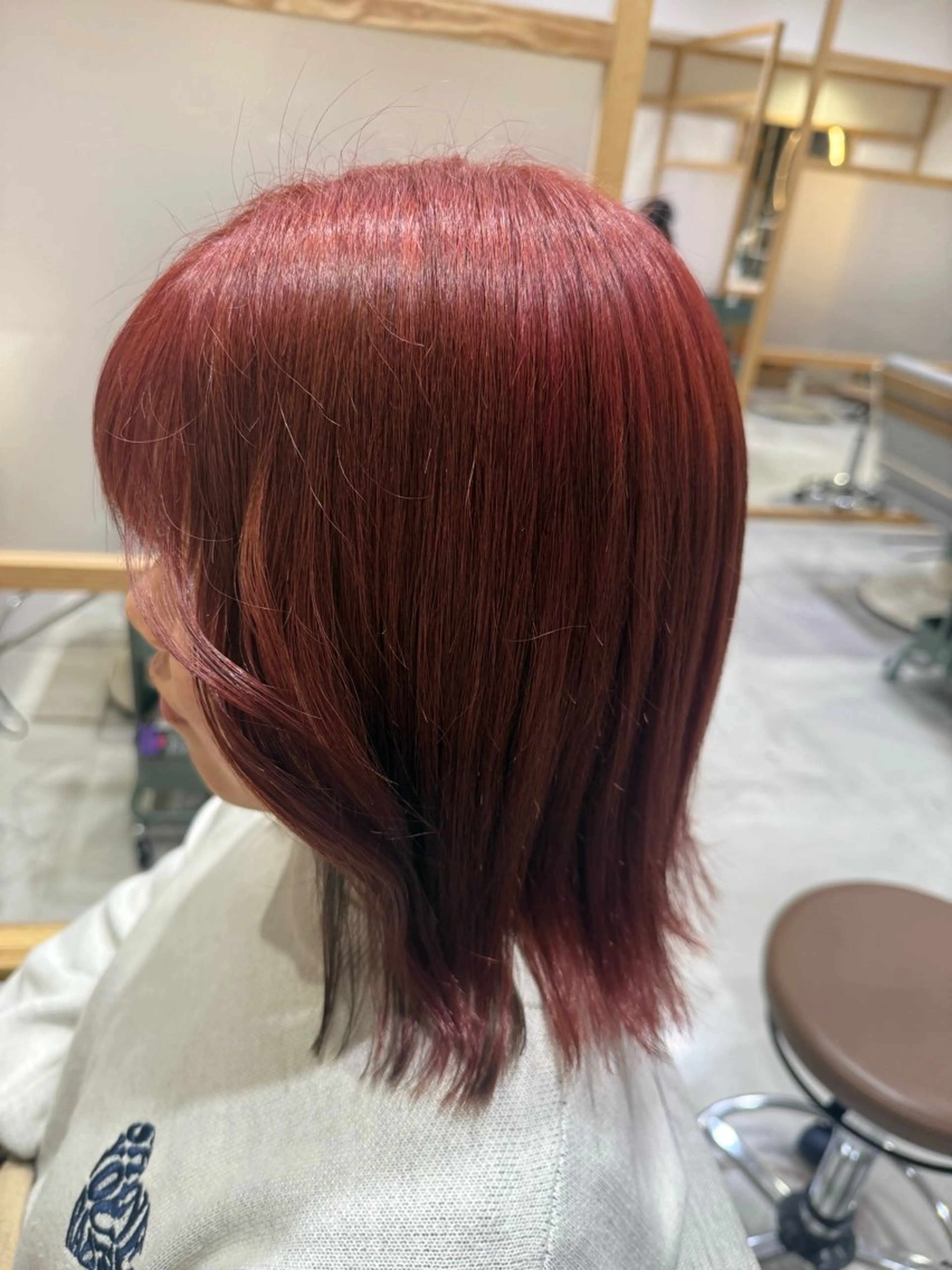 カラー レッドカラー カット ヘアカラー トリートメント Spin hair烏丸店所属・🌟Spinhair 福永えいみ🌙*.｡のヘアスタイル