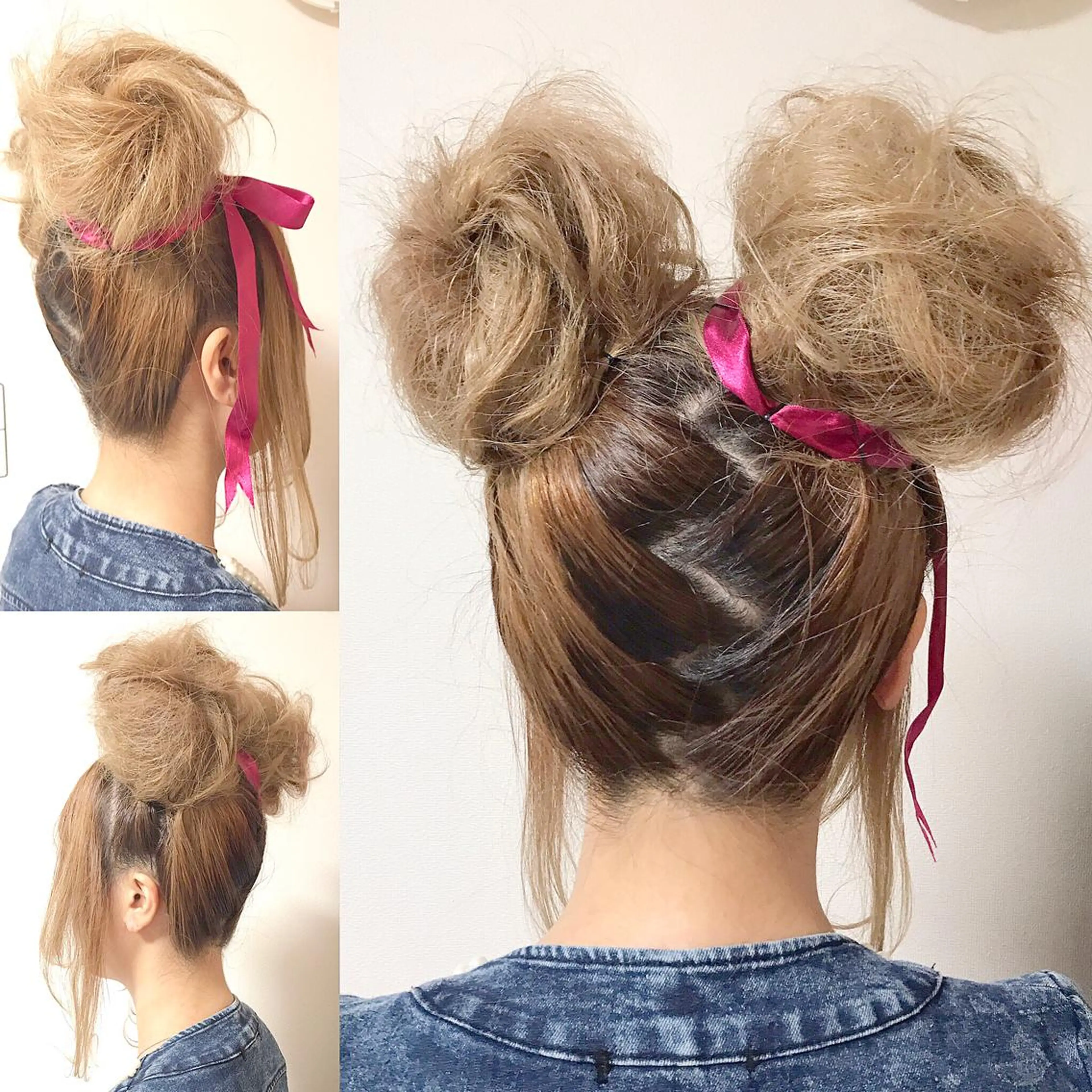 ロング ヘアアレンジ お団子ヘア ＊ asukaのヘアスタイル