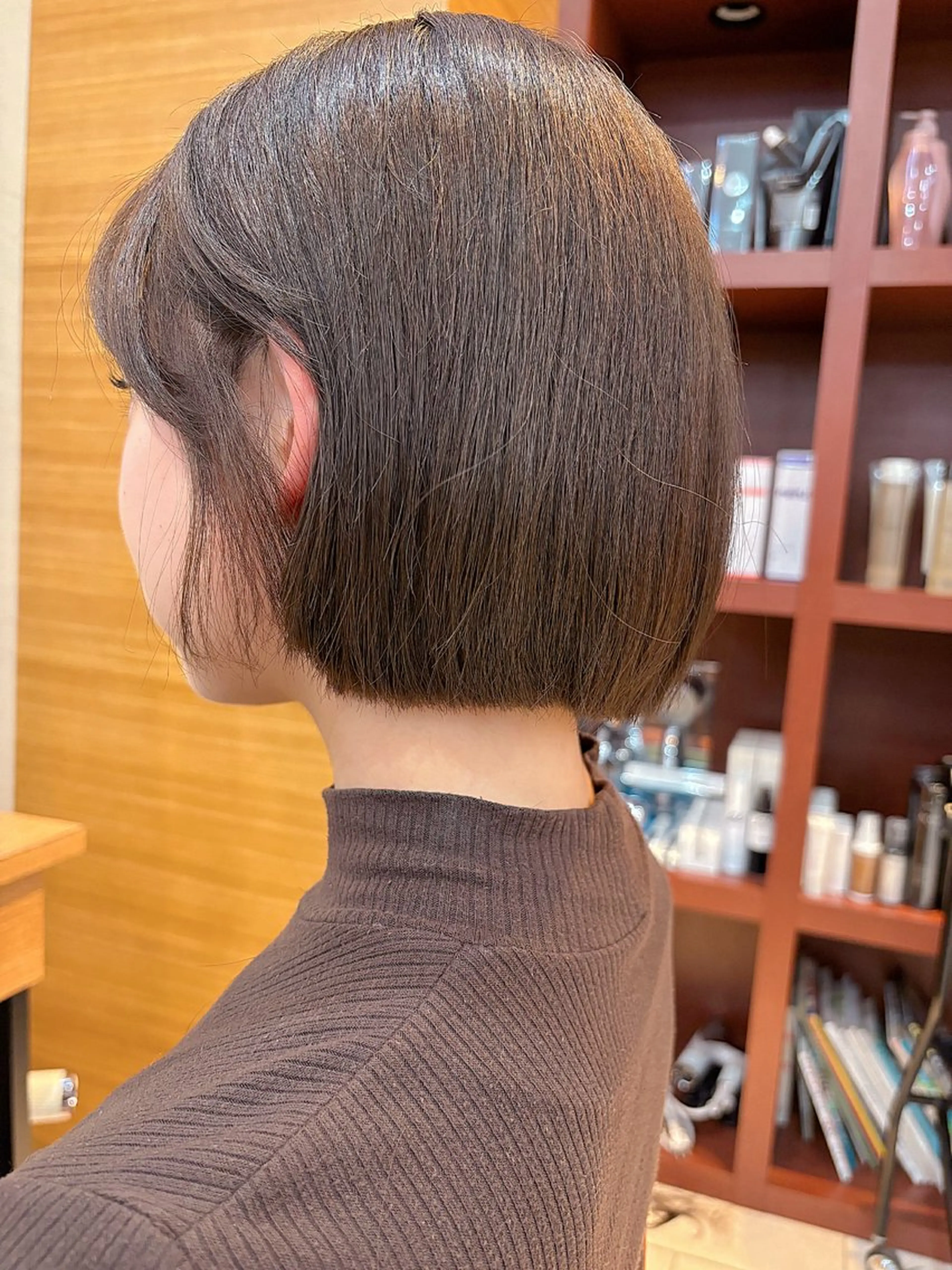 カラー ボブ はじめてパーマ/ 親しみやすさ/さくらのヘアスタイル