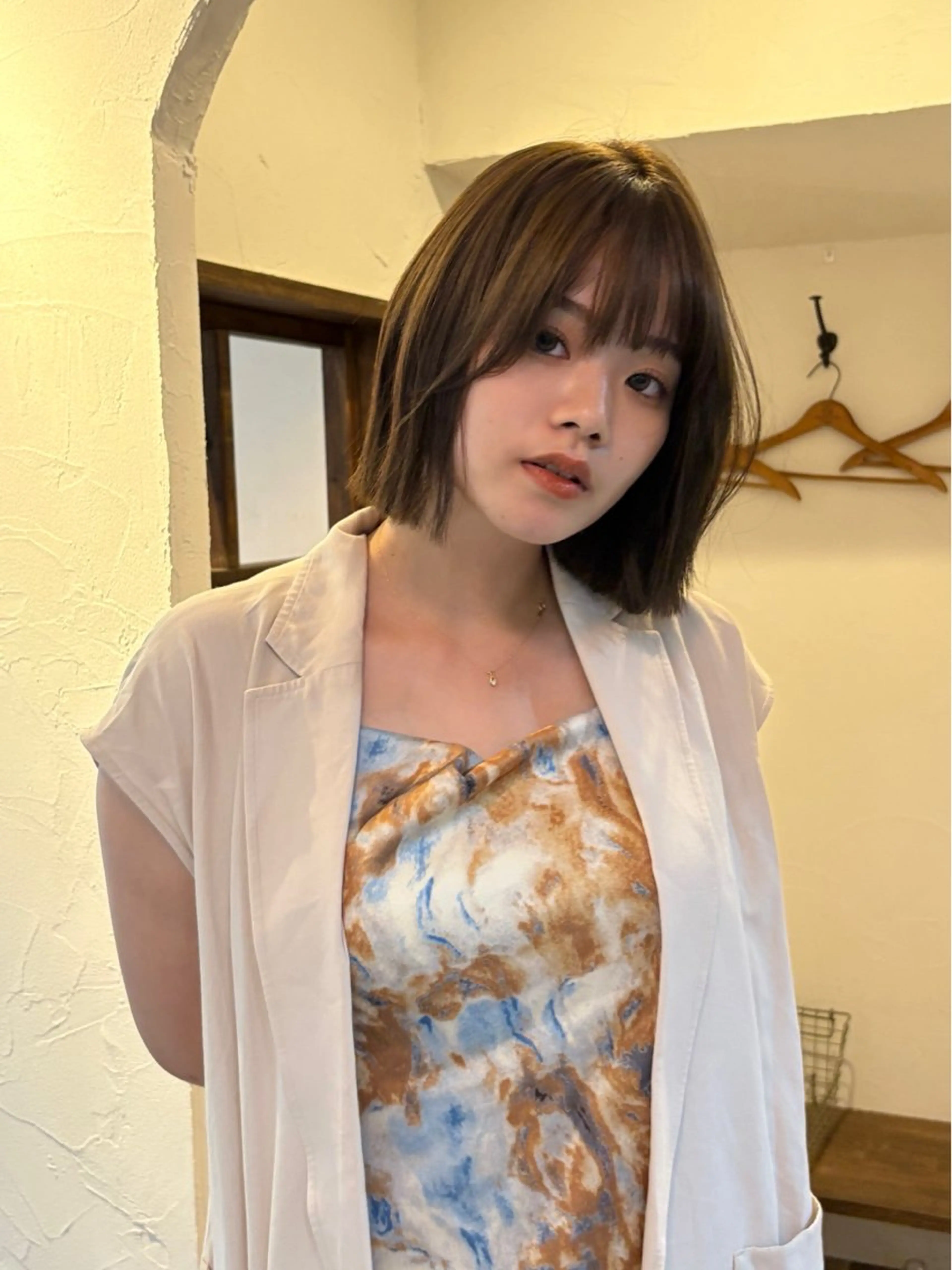 ミディアム ヘアカラー Miyazaki Minoriのヘアスタイル