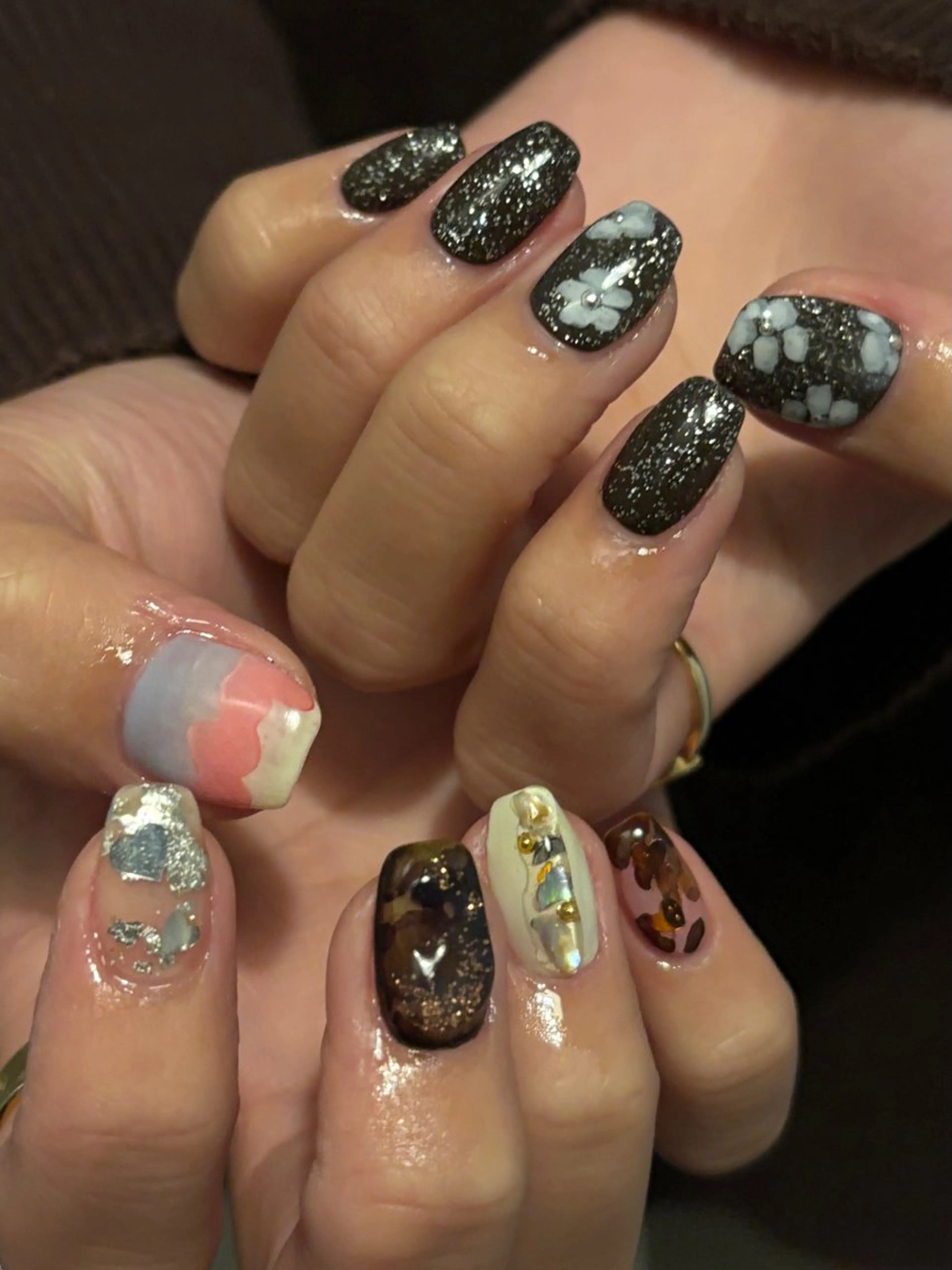 ネイル ラメ(グリッター) ハンドネイル sister  mohawk所属・chika ／ nailのネイルデザイン