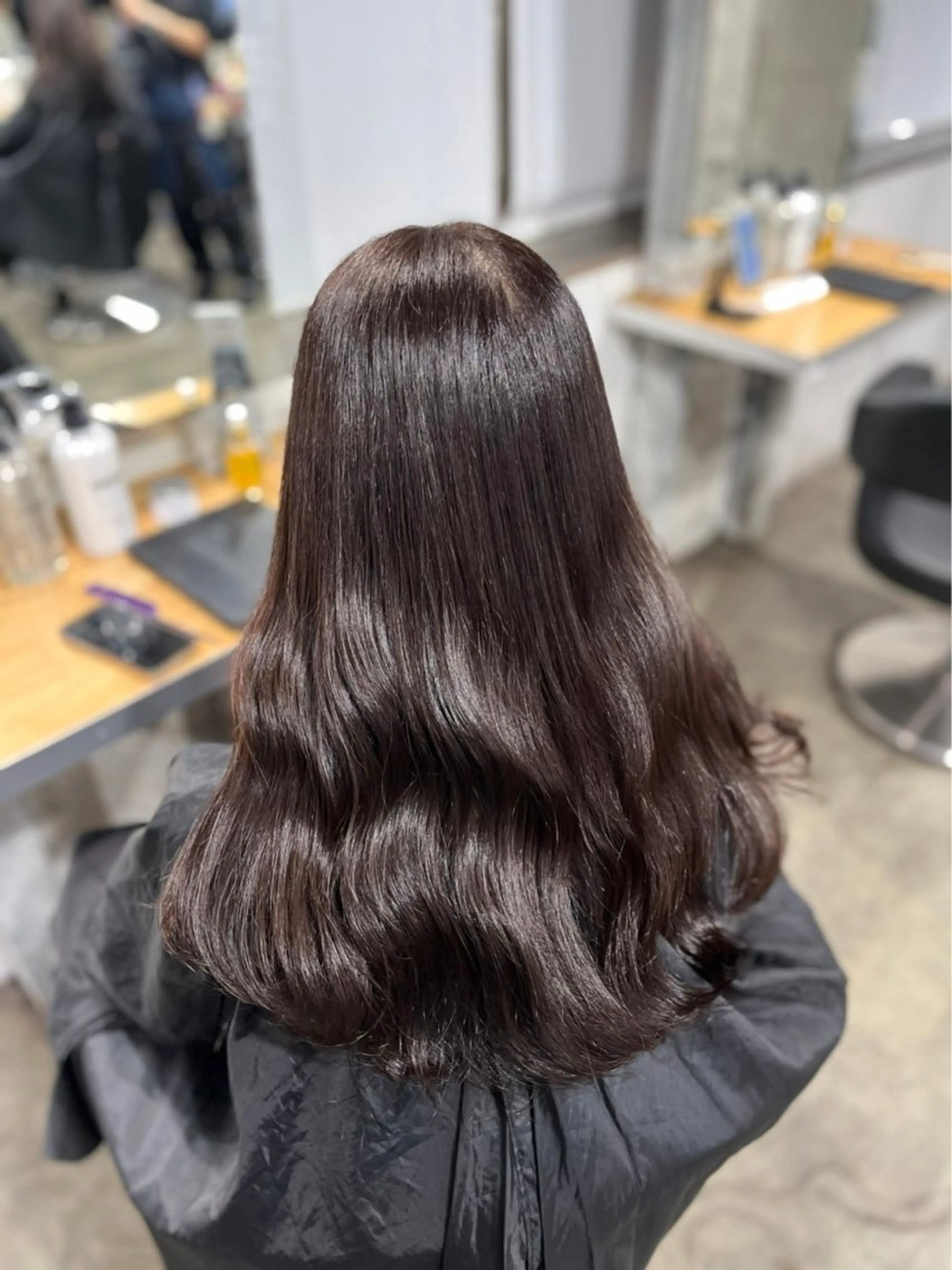 カラー カット ヘアカラー 🤍韓国ヘア🤍透明 感ベージュ/まりんのヘアスタイル