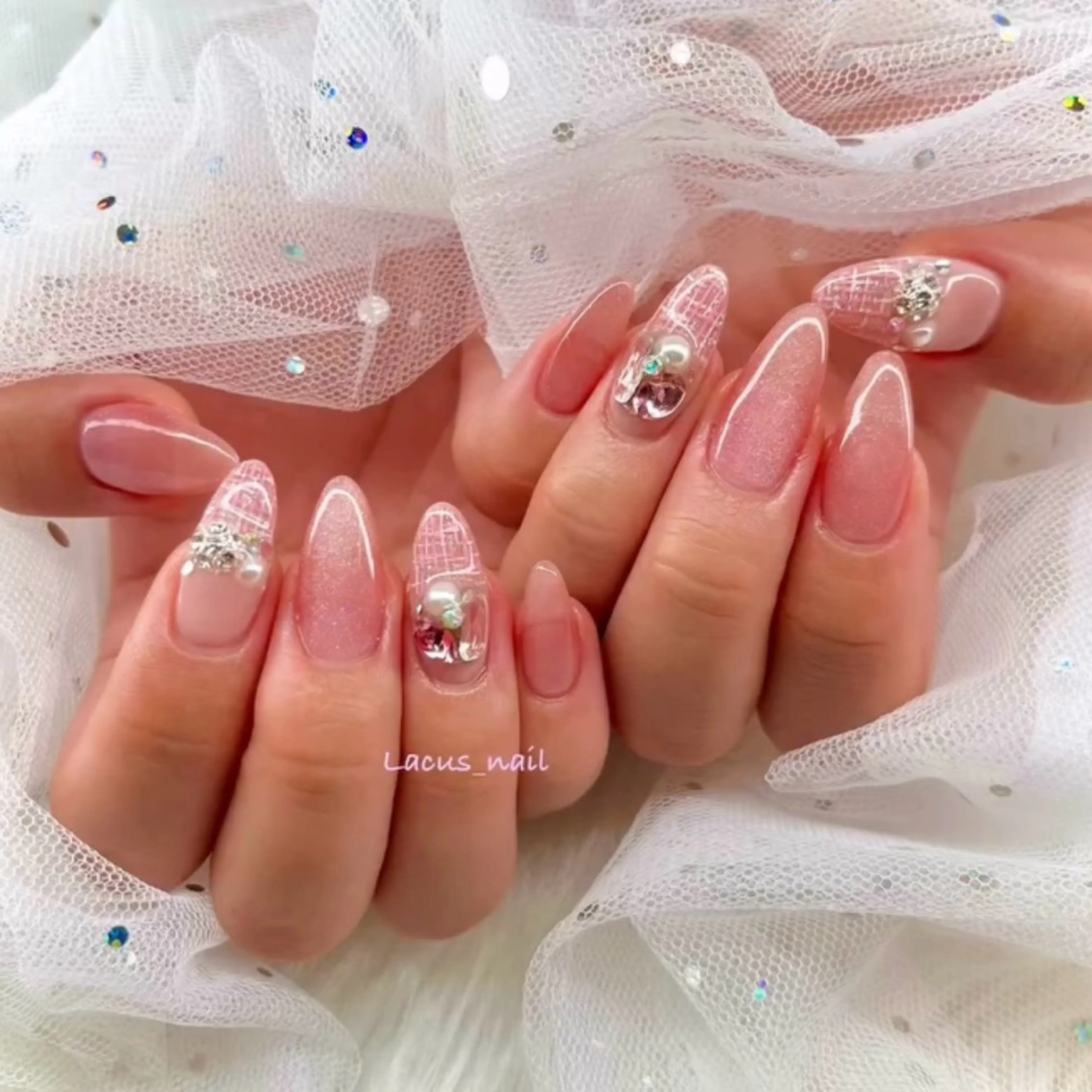 ネイル アートネイル スカルプネイル Nail Salon Lacusのネイルデザイン