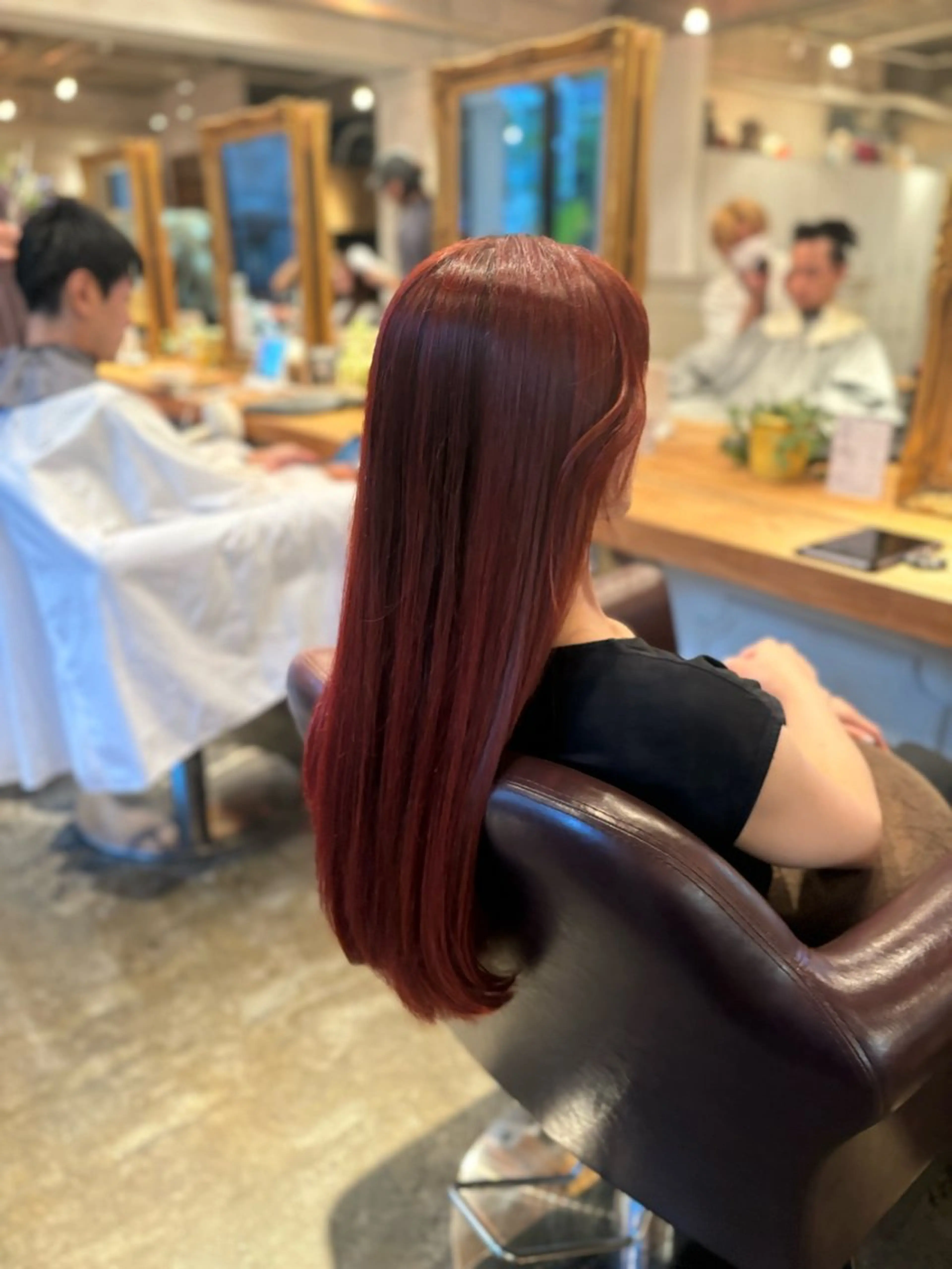 ロング カラー 髪質改善カラー ベージュ🤎YUMEのヘアスタイル