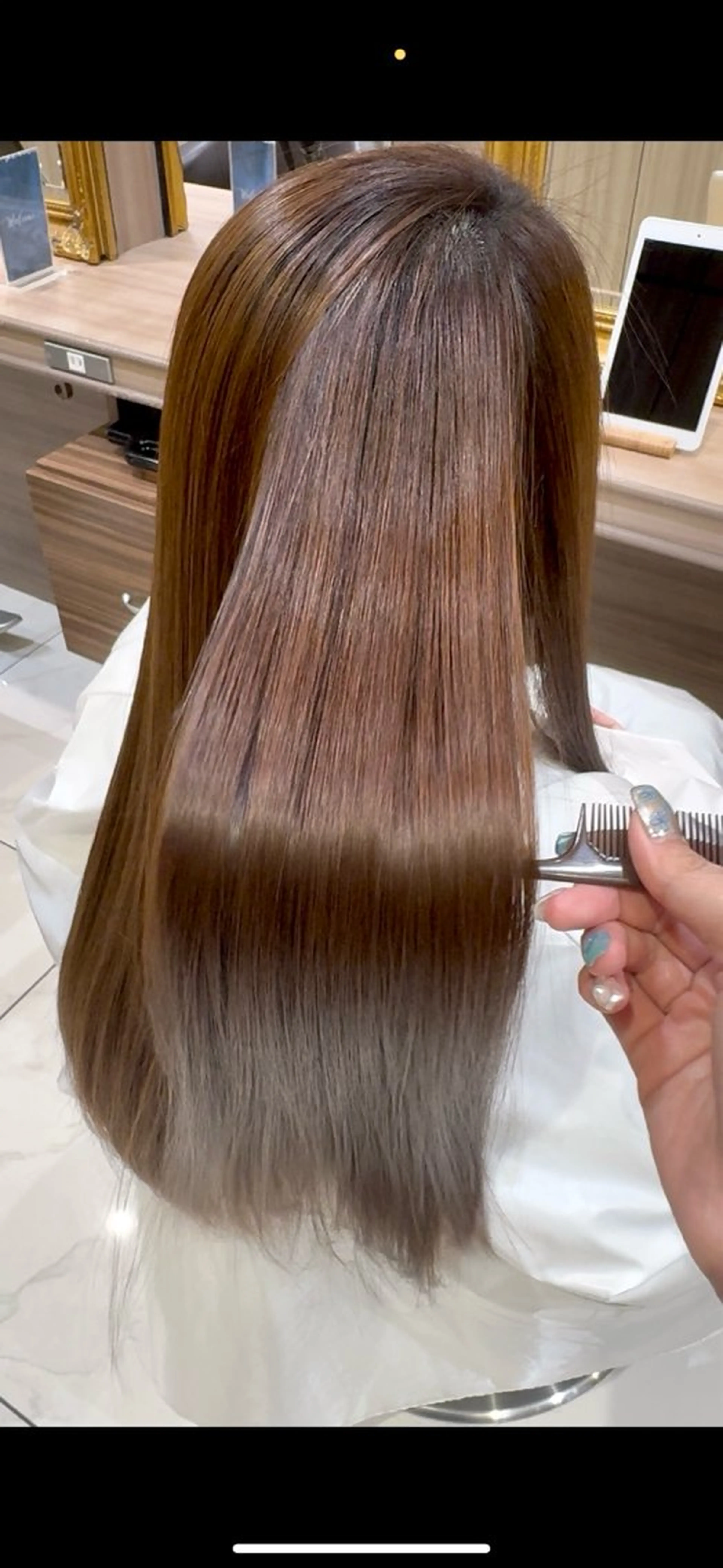 ロング カット 縮毛矯正 トリートメント 🫧🧚片山 理緒🧚🫧のヘアスタイル