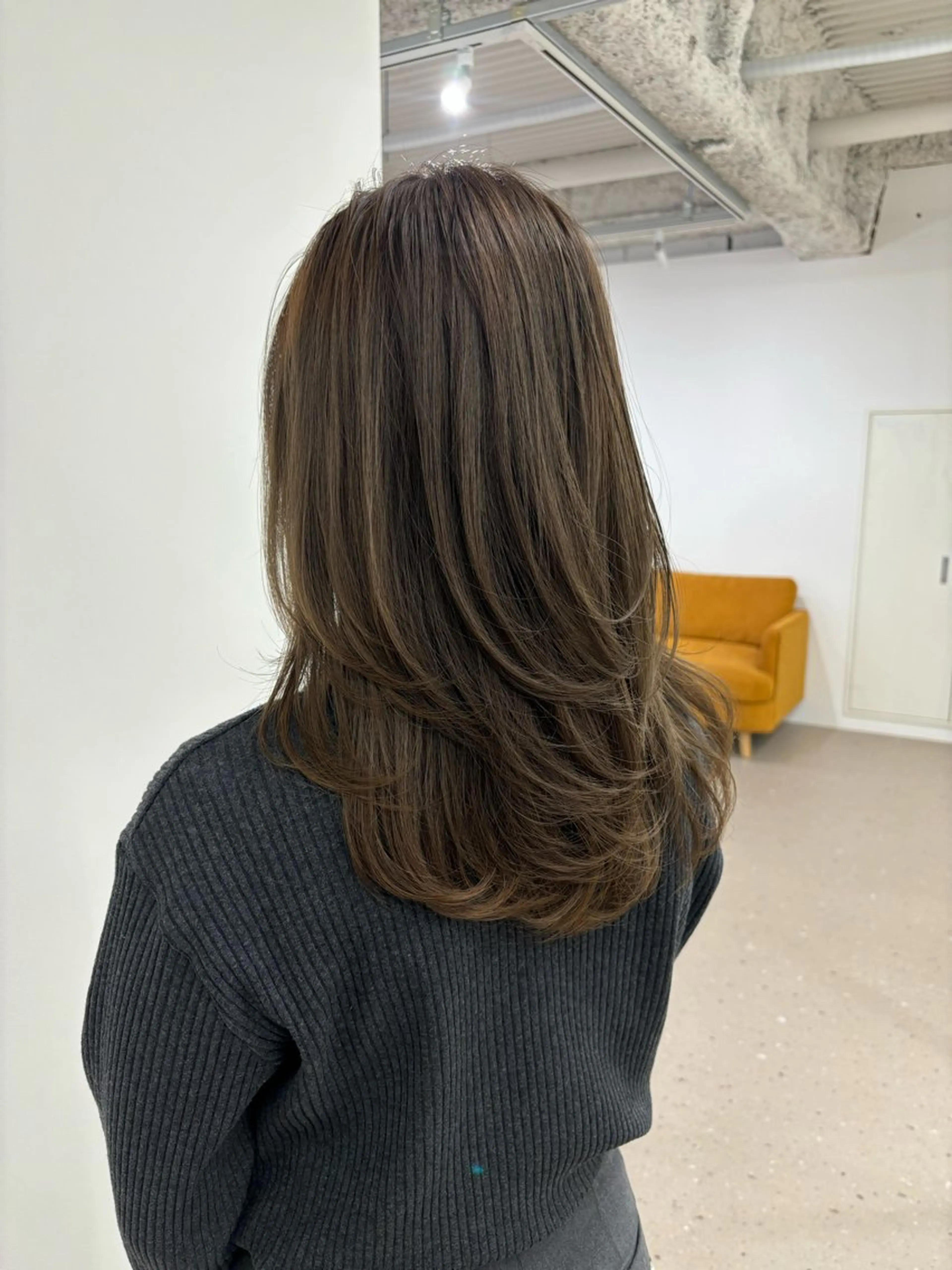 セミロング カラー カット ヘアカラー トリートメント 似合わせ美髪ヘア✨ 天王寺.阿倍野🌈のヘアスタイル