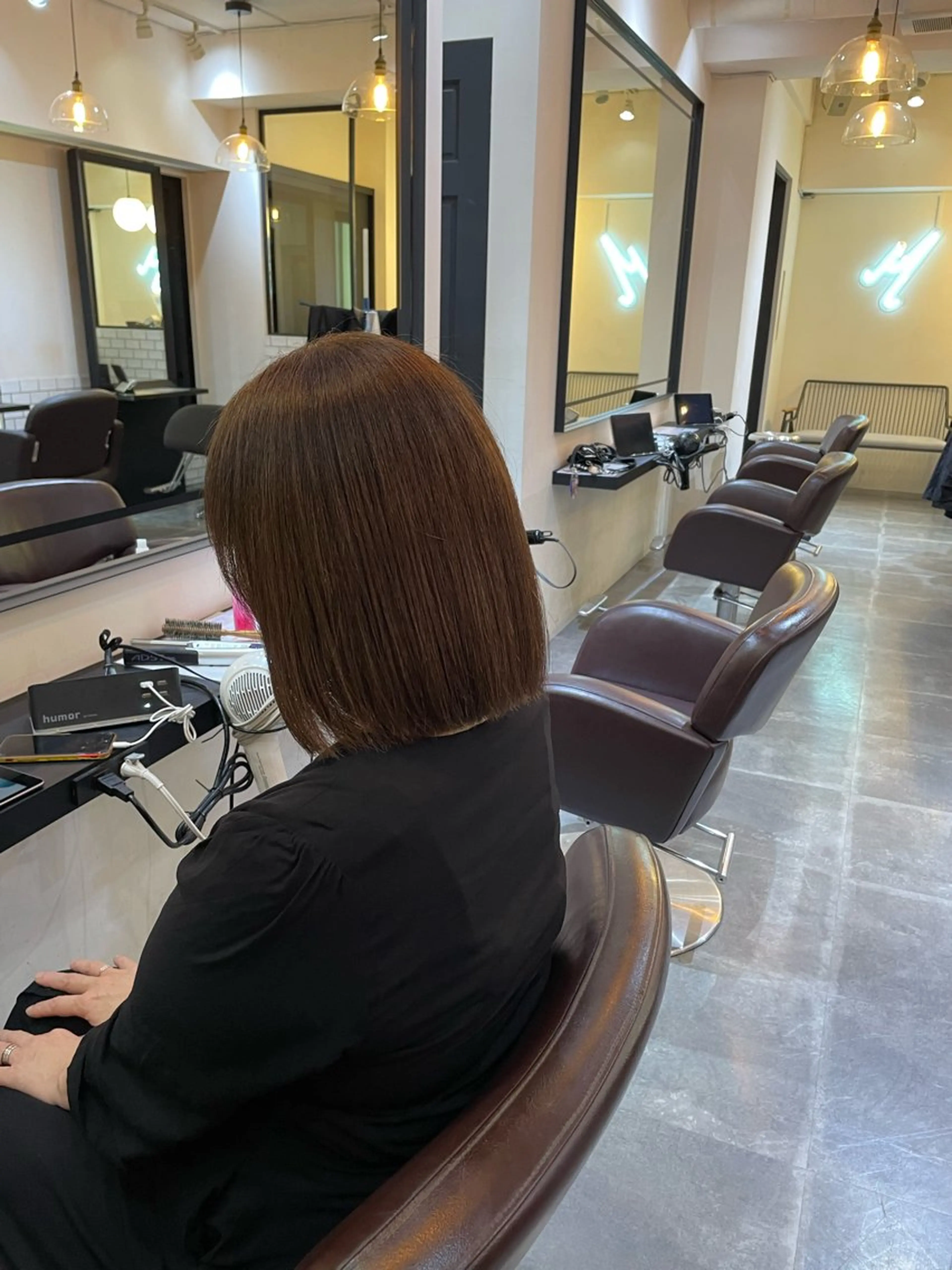 ミディアム ヘアカラー メンズ、艶髪 Minato🍇のヘアスタイル