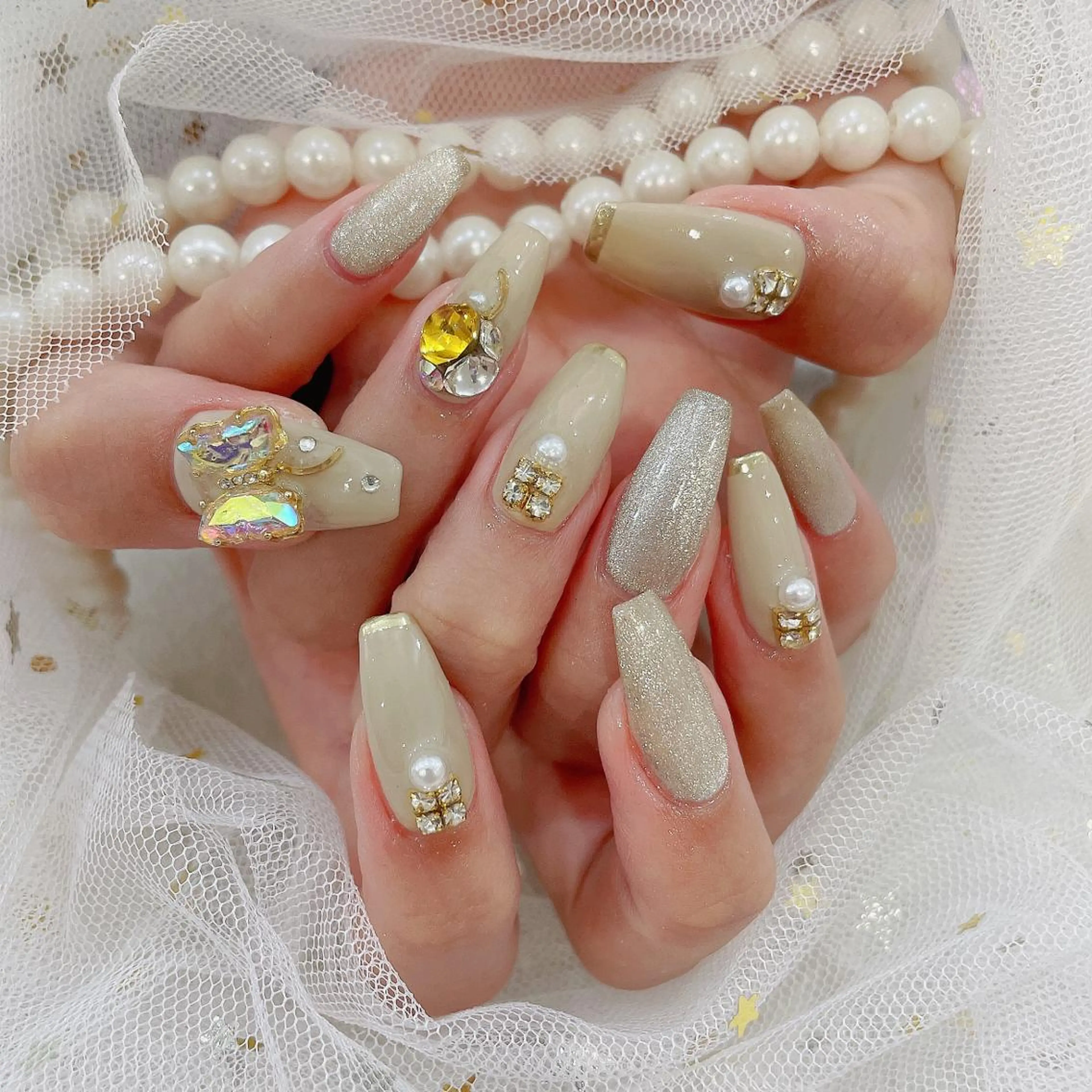 ミディアム ネイル cho nailのネイルデザイン