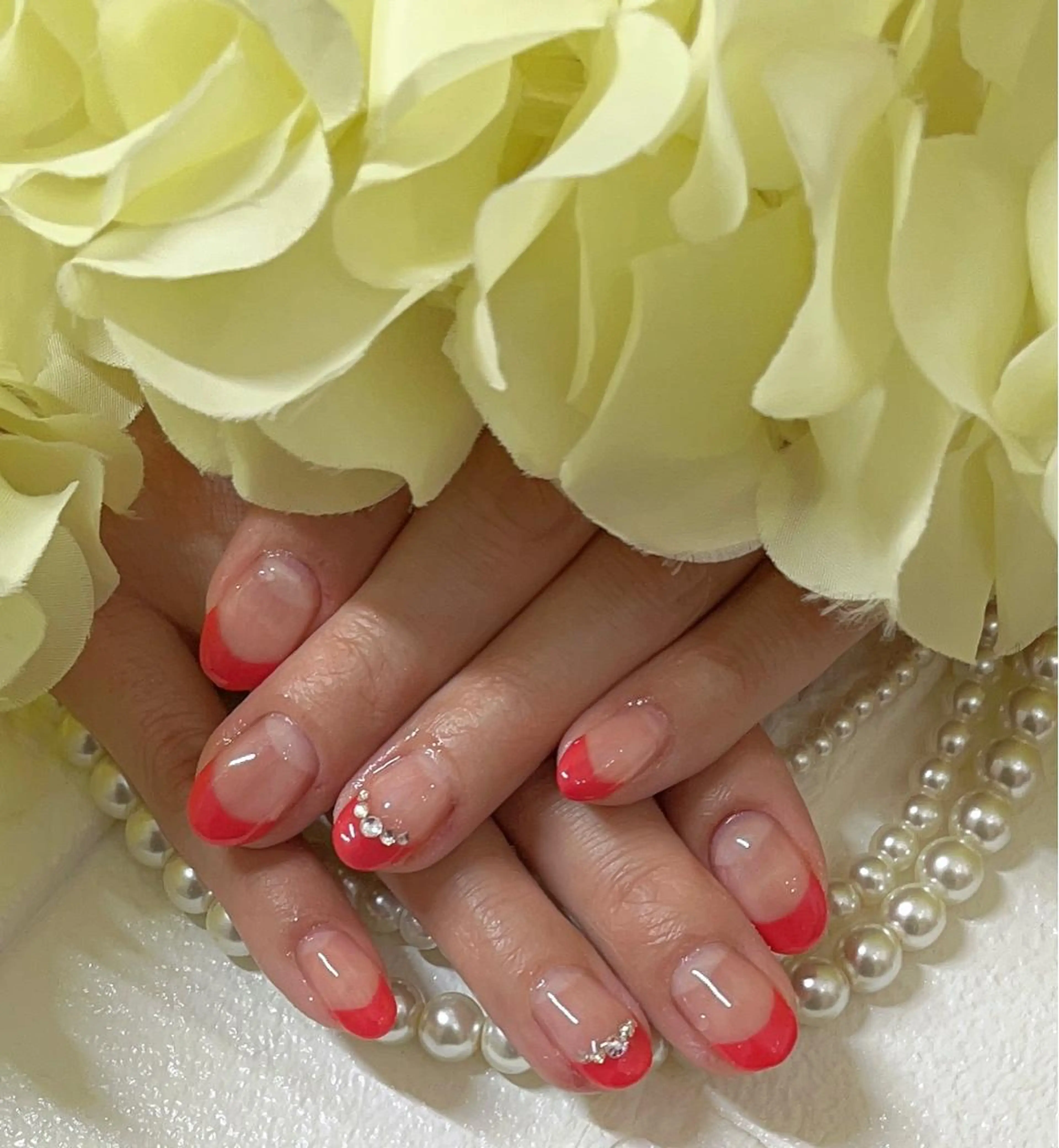 ネイル ストーンネイル ハンドネイル privatenailsalon me所属・kato tomomiのネイルデザイン