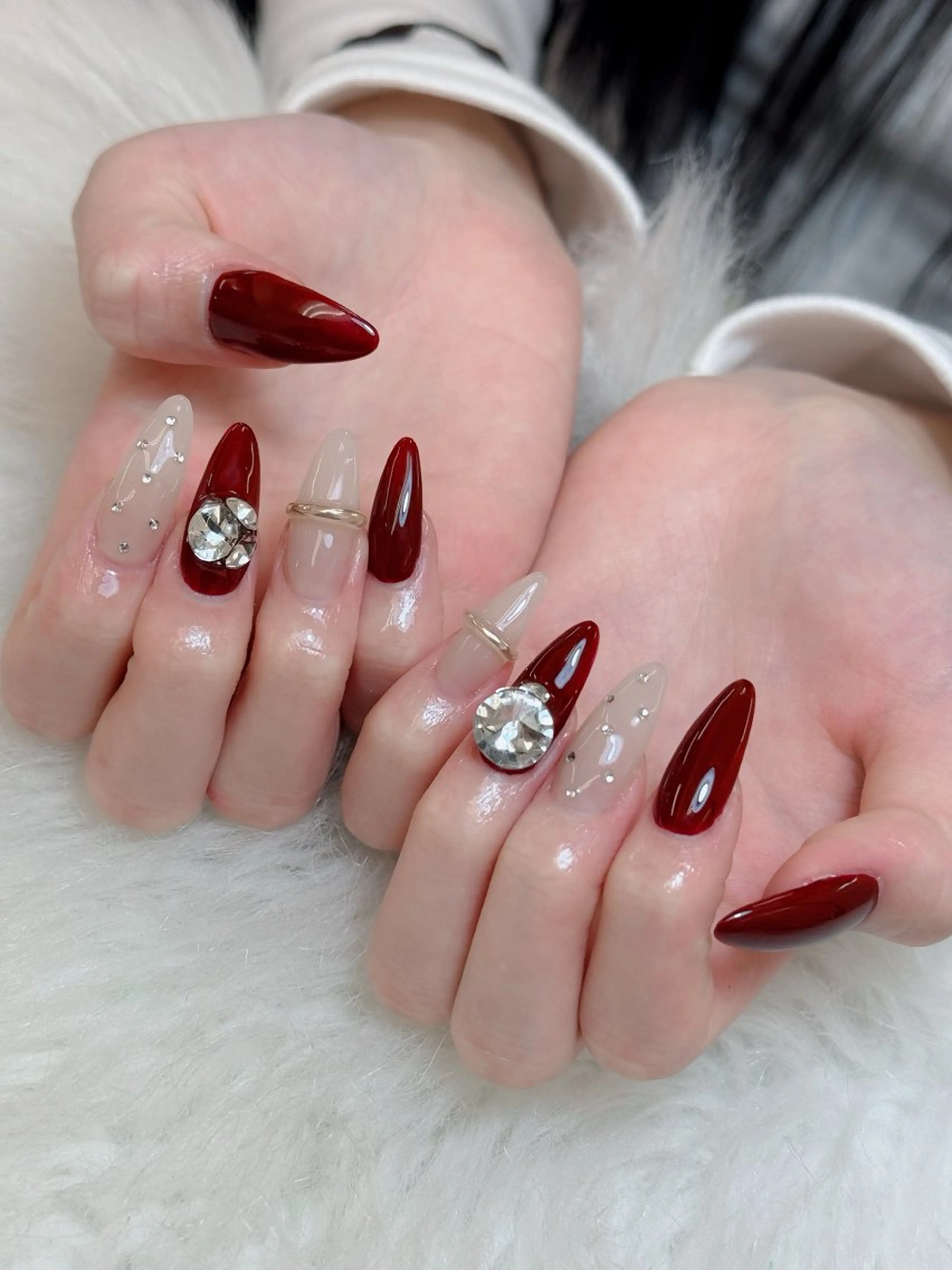 ネイル オーロラネイル チークネイル フットネイル フレンチネイル 韓国ネイル ハンドネイル Lumi Nail Salon所属・Lumi Nail 新大久保3‘のネイルデザイン