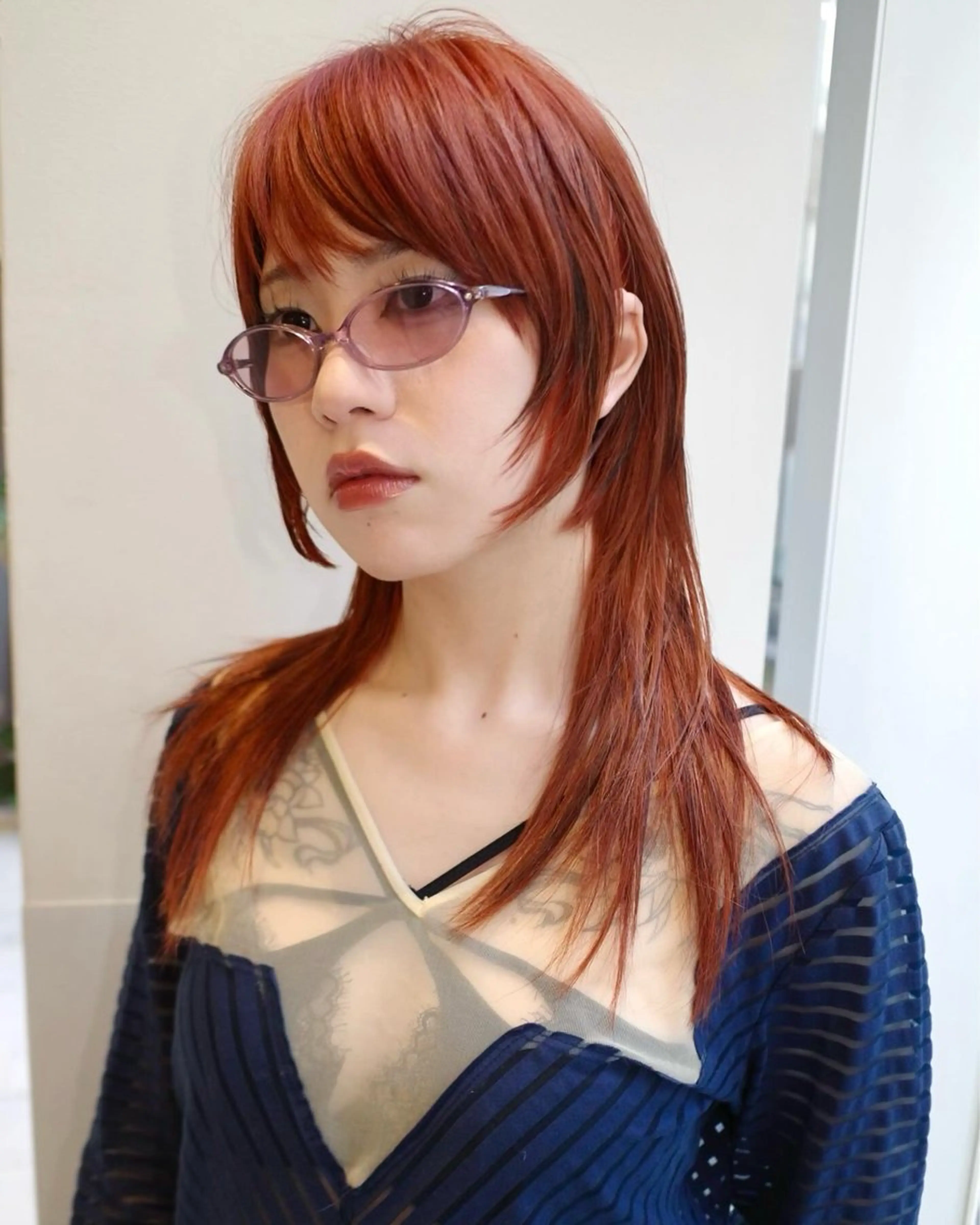 ミディアム カラー カット ヘアカラー トリートメント SALOWIN所属・ブリーチ🔑 ボブ✨レイヤーのヘアスタイル