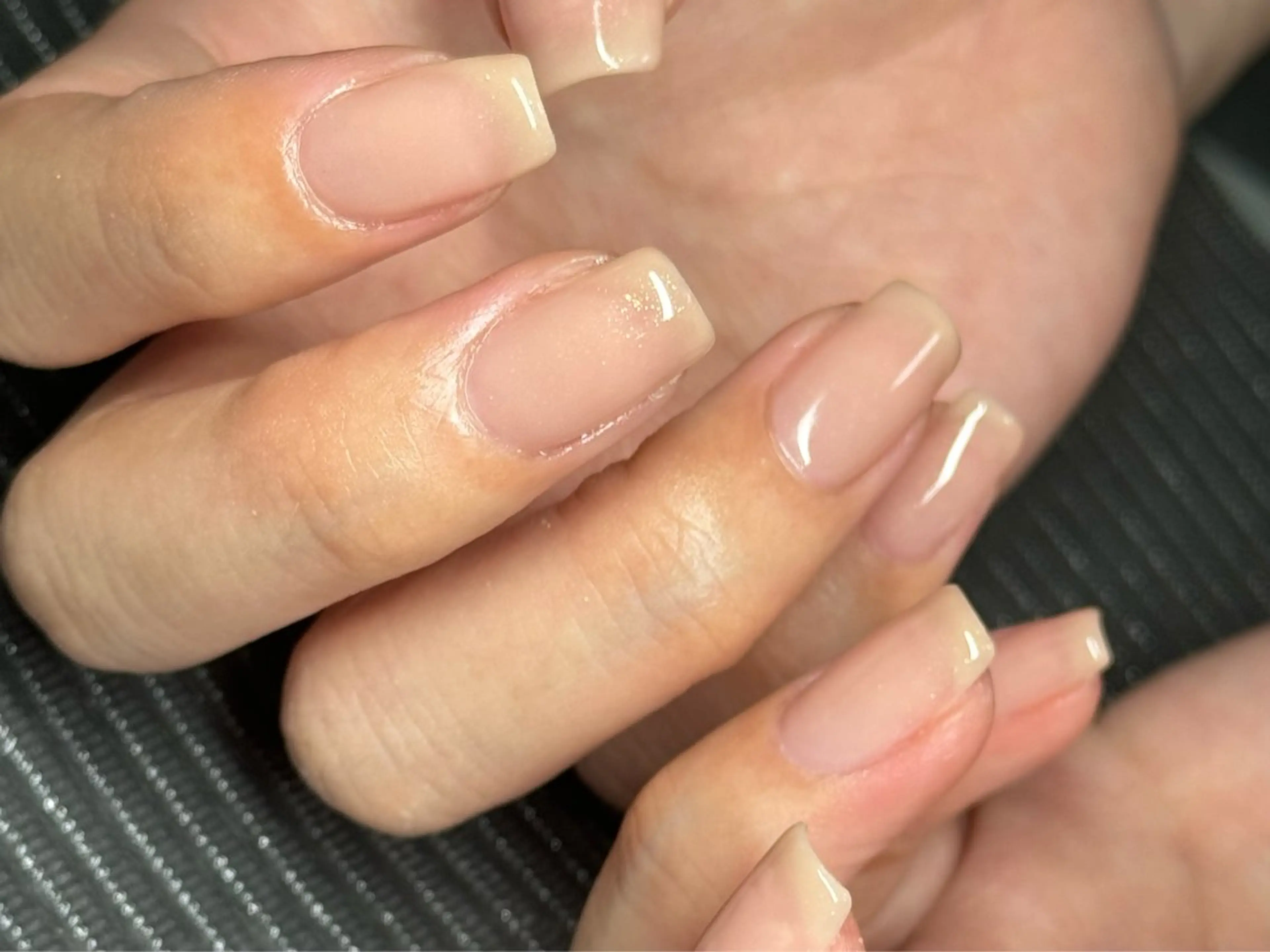 ネイル オフィスネイル ワンカラーネイル スクエアネイル ハンドネイル MILImili nailのネイルデザイン
