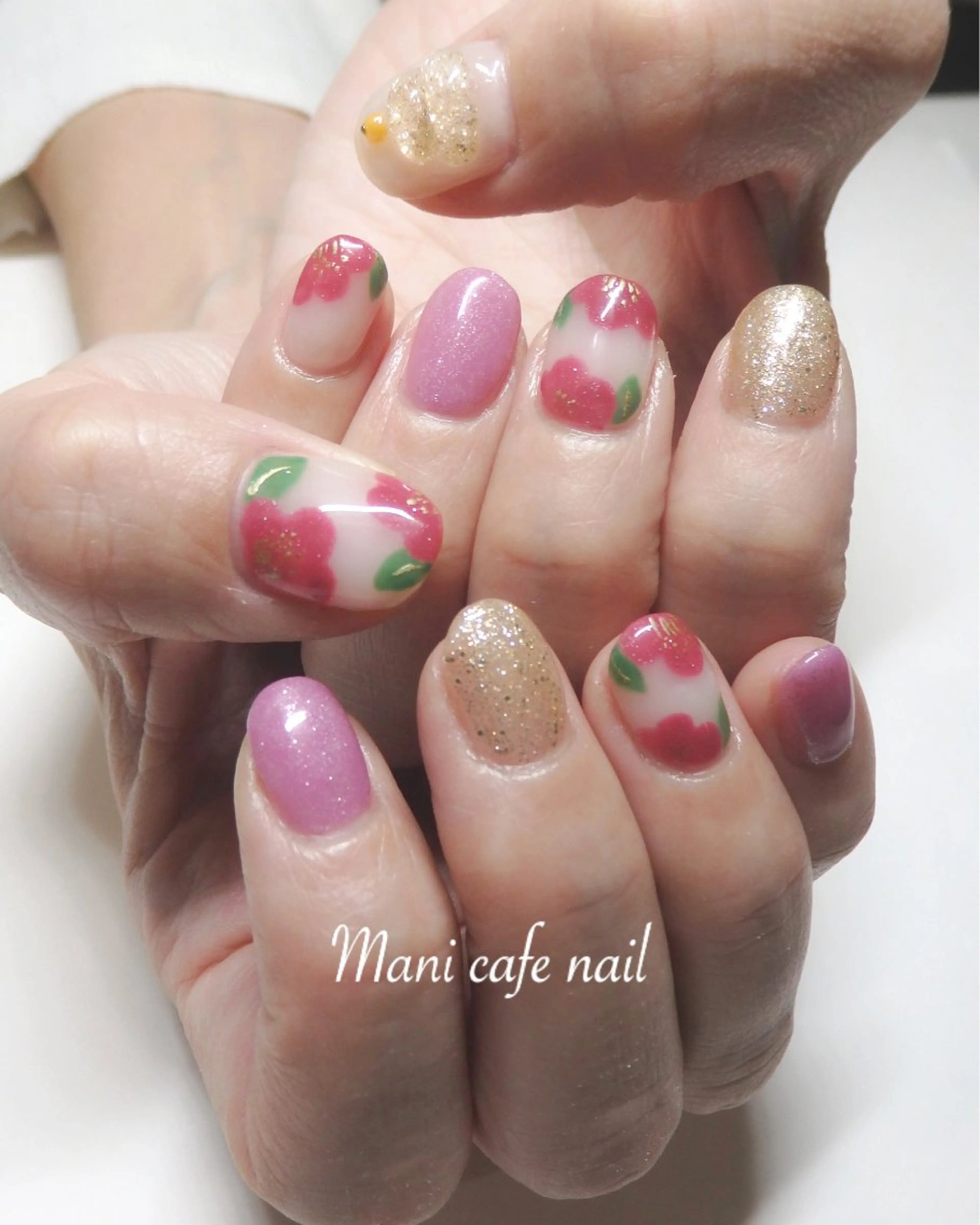 ネイル ハンドネイル Mani cafe nailのネイルデザイン