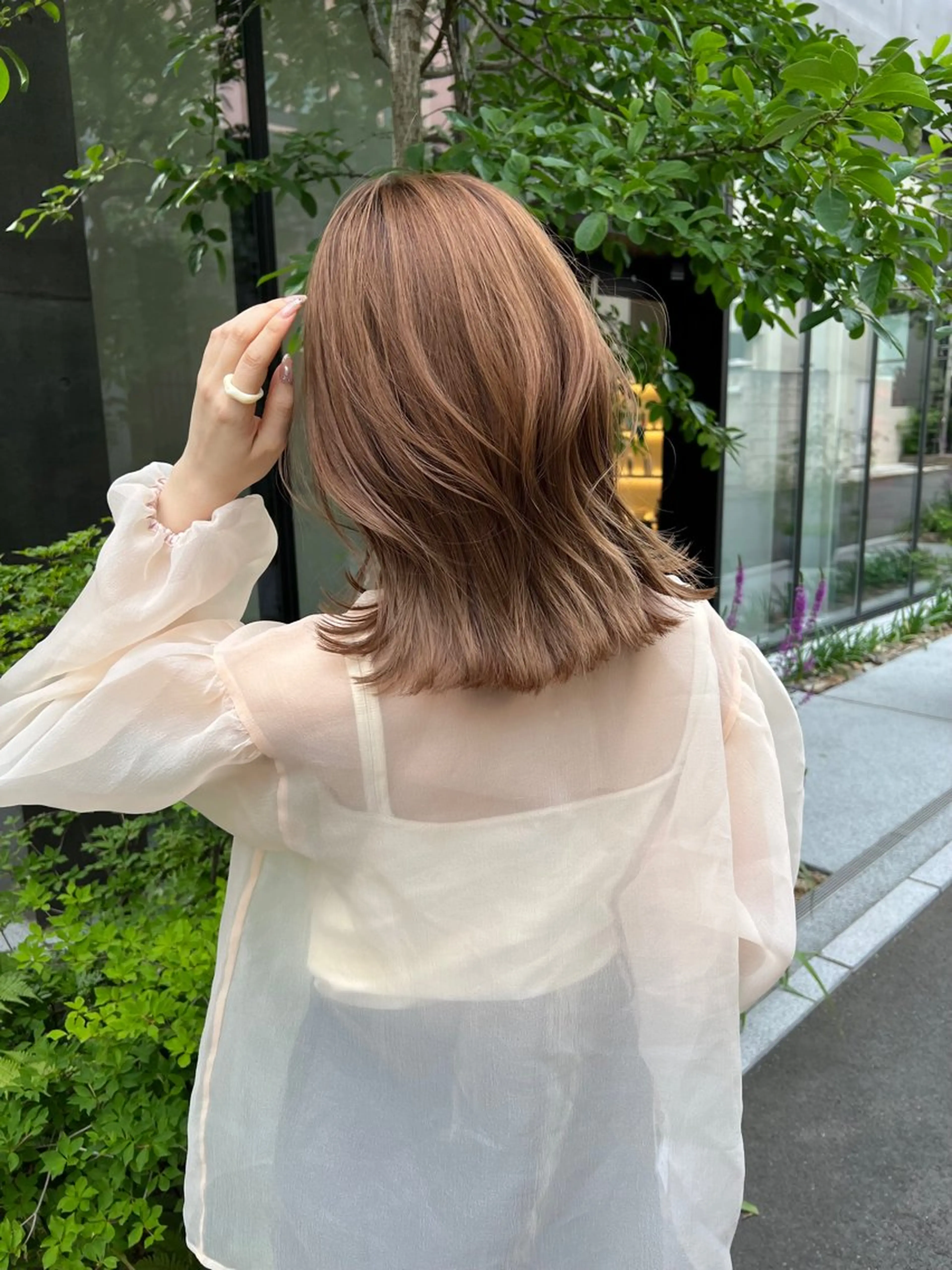 ミディアム La Bonheur hair Olivier 北千住店所属・小川 ルミナのヘアスタイル