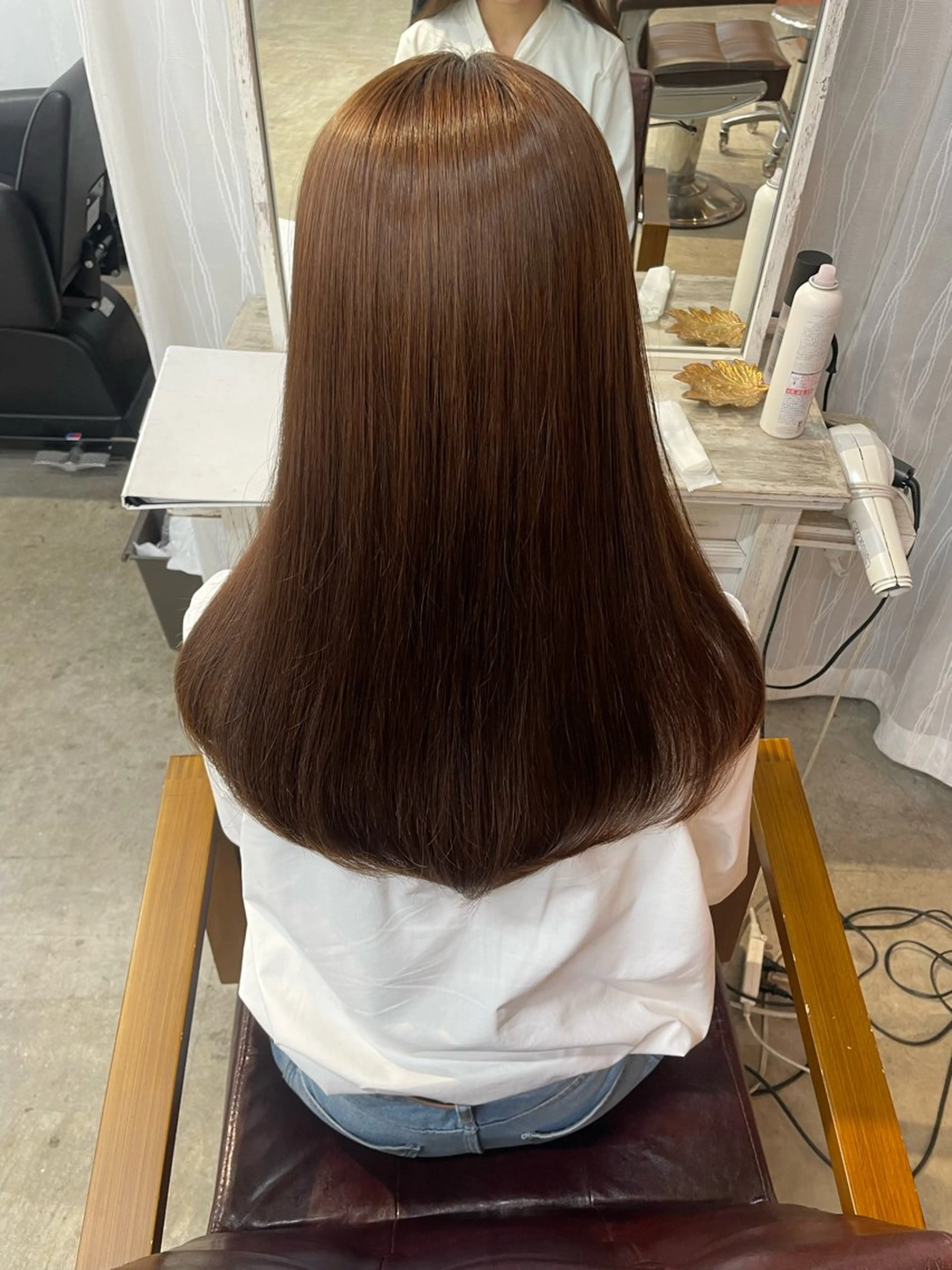 ロング カット 縮毛矯正 ショート/レイヤー カット/ミサキ💐のヘアスタイル