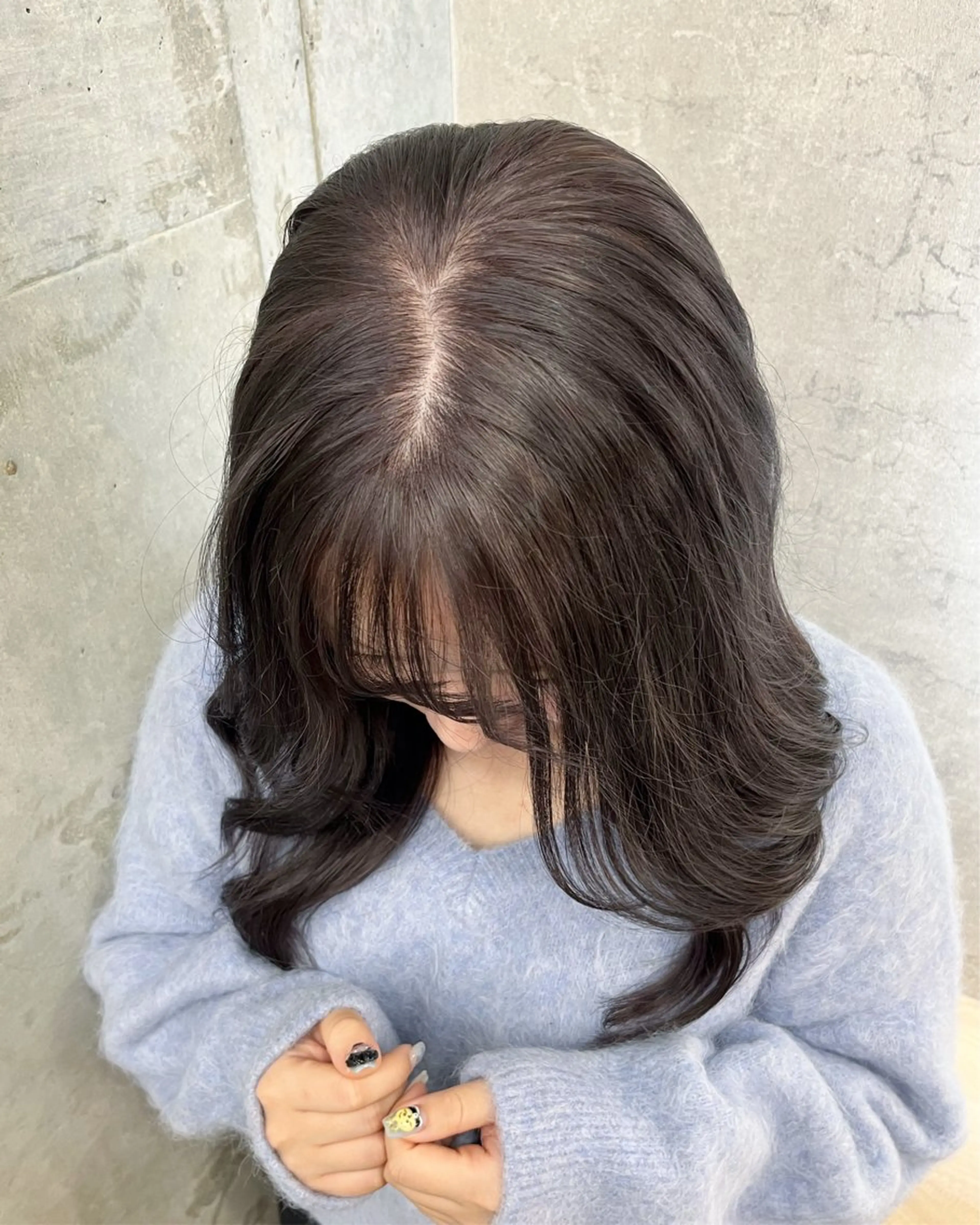 ロング カラー ブラウンカラー ラベンダーカラー 🩷Yui🩷 大人可愛い艶カラーのヘアスタイル