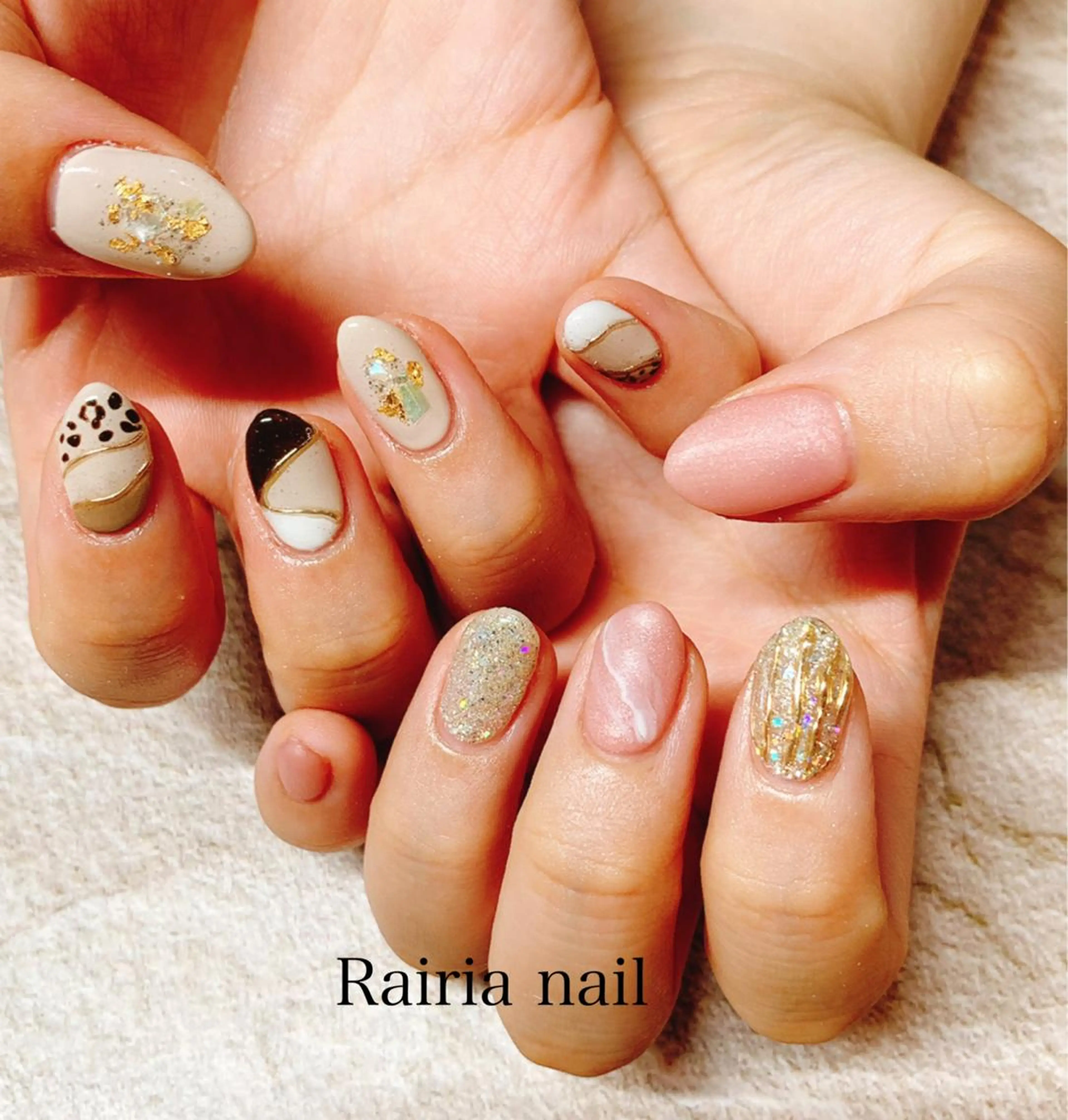 ネイル アートネイル ジェルネイル パラジェル 冬ネイル Rairia nail本八幡店のネイルデザイン