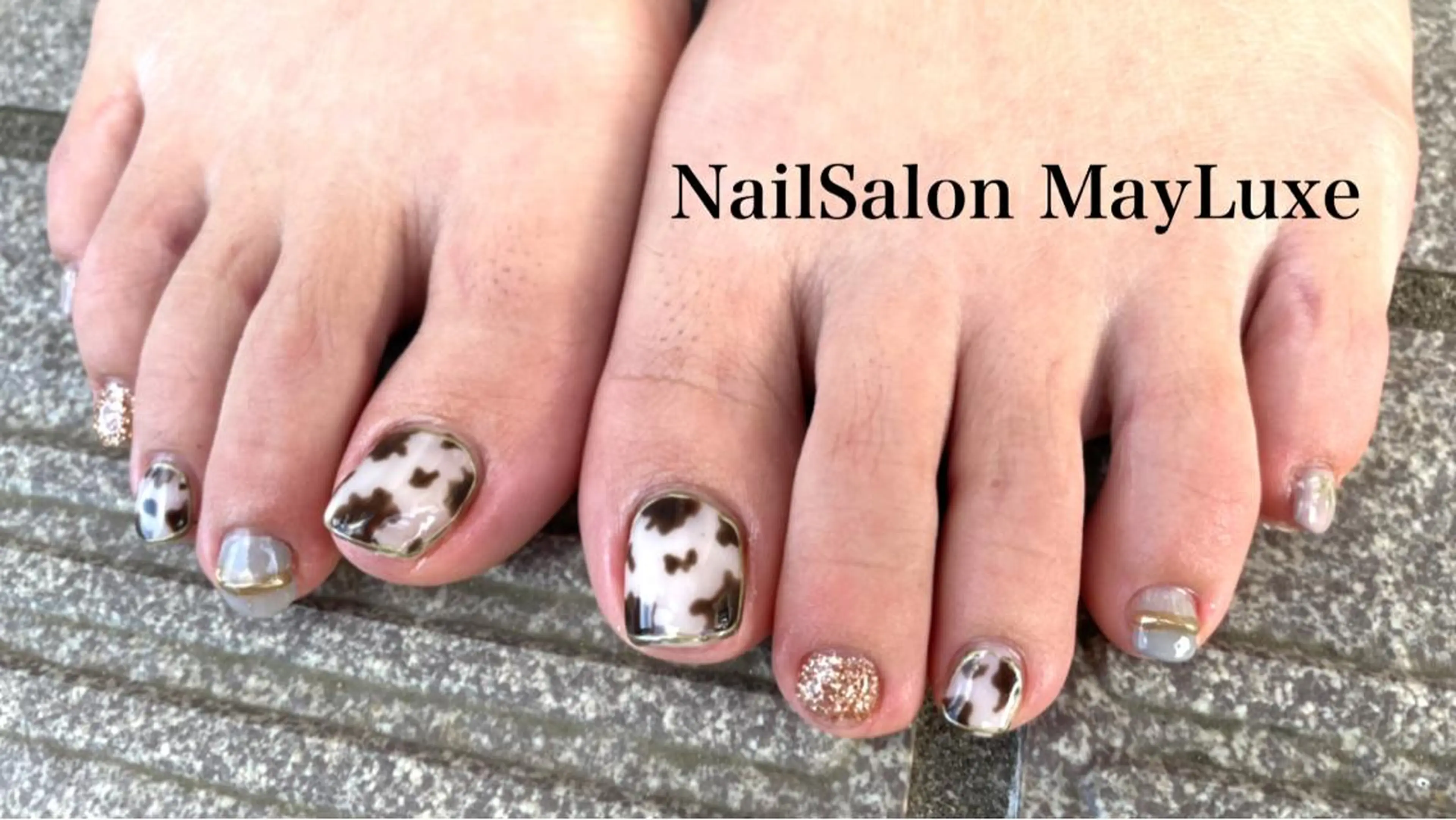 【オフ無し】🌟やり放題デザインフットネイル❣️保湿ケア💅の写真