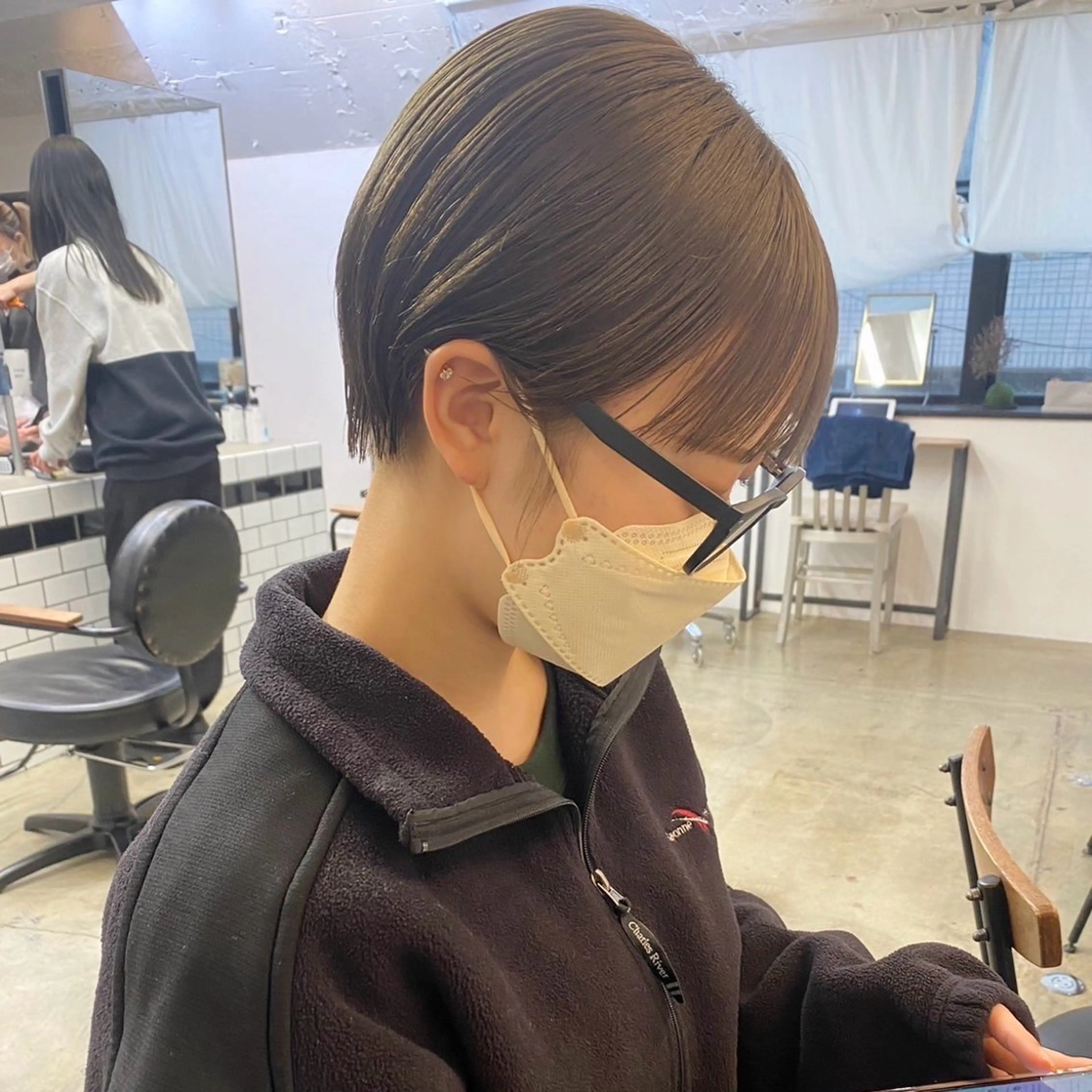 ショート カラー パーマ 暖色💖ツヤ髪💖 masae🌼のヘアスタイル