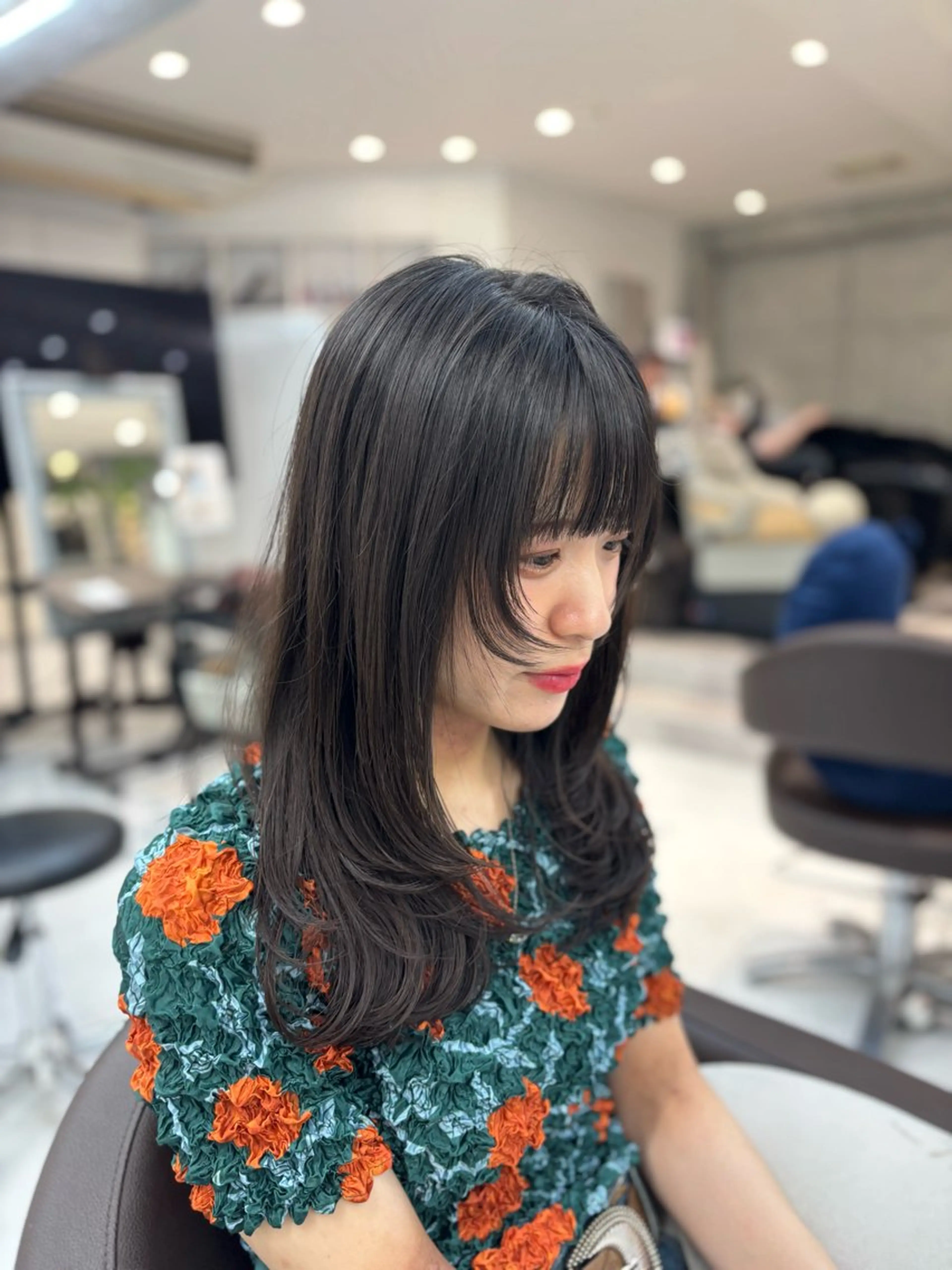 ミディアム カット ヘアカラー 岩﨑真奈【LEV.】 ボブ/艶髪暖色カラーのヘアスタイル