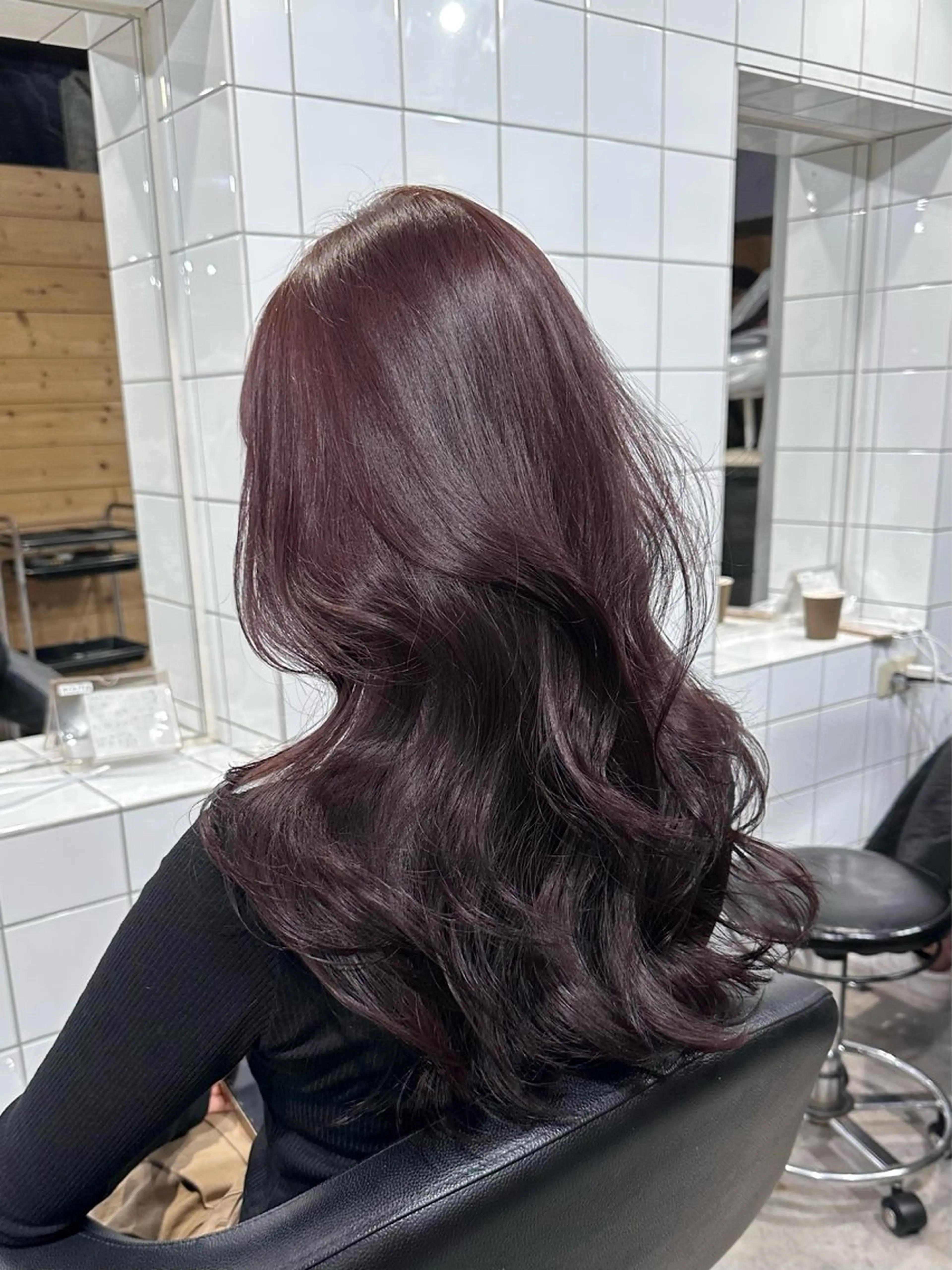 ロング カラー カット ヘアカラー トリートメント ブリーチしない 暖色colorのヘアスタイル