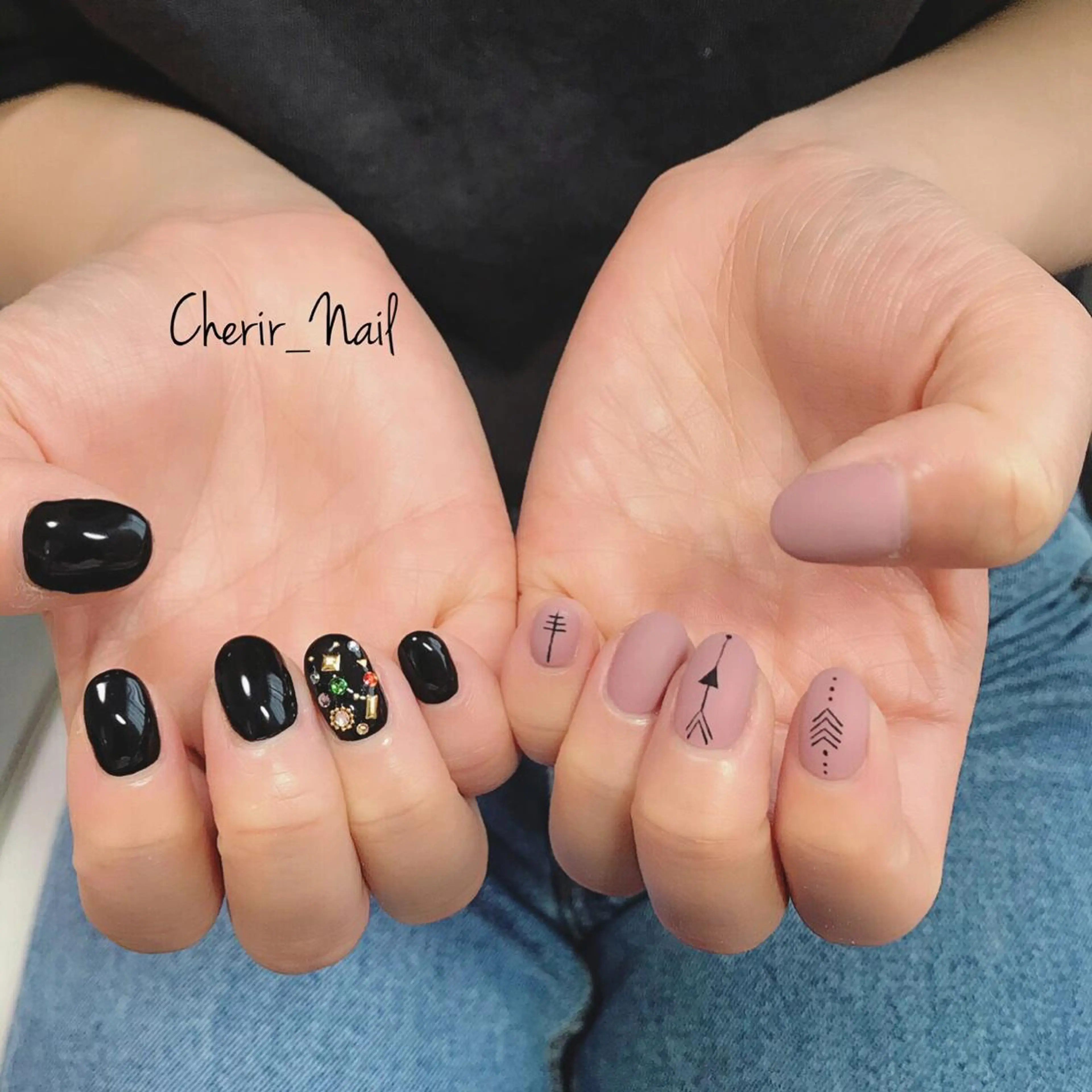 ネイル アートネイル カジュアル マットネイル ニュアンスネイル ワンカラーネイル Cherirnail kaoriのネイルデザイン