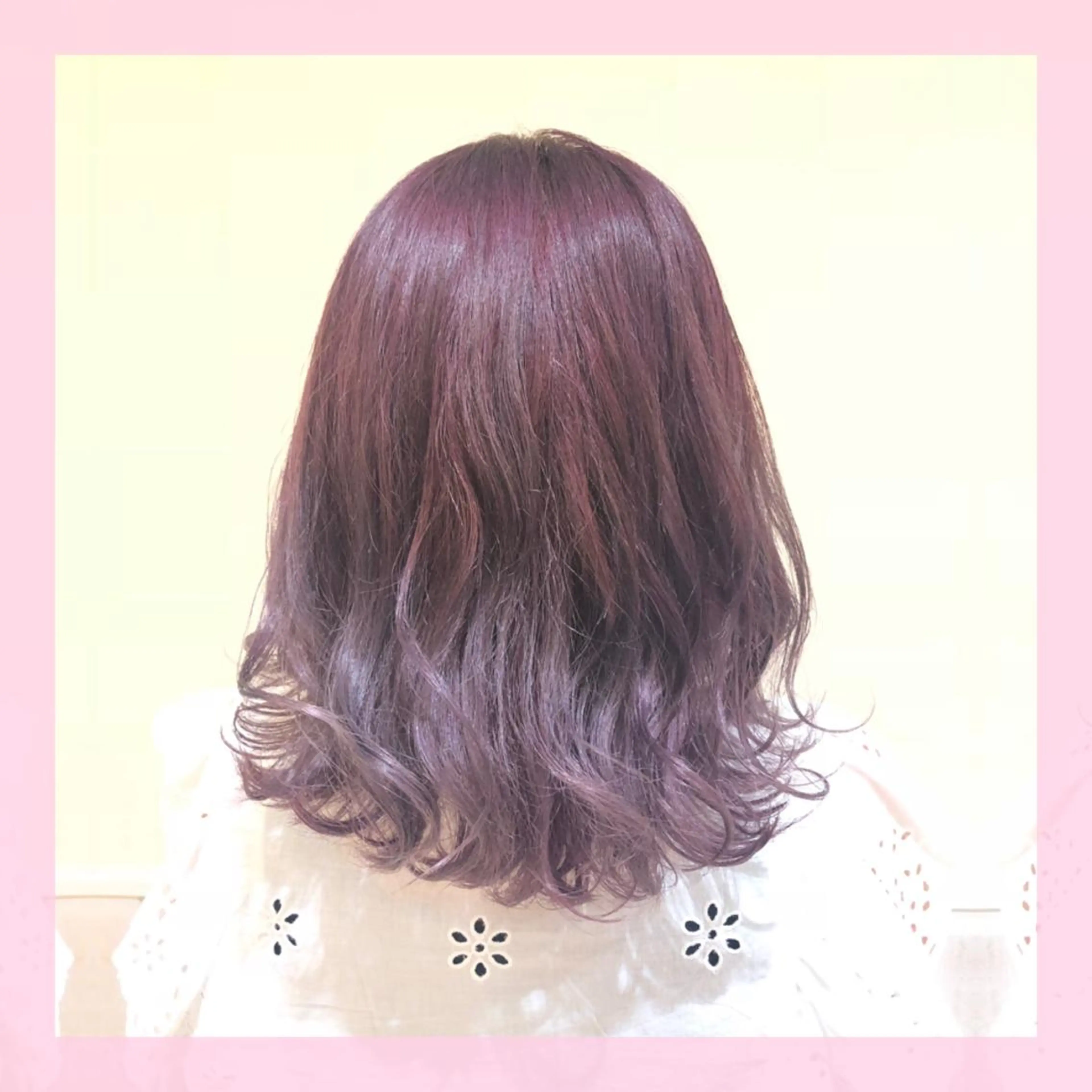 ミディアム カラー グラデーションカラー バイオレットカラー カット ヘアカラー plum.所属・🍒前川 🍒のヘアスタイル