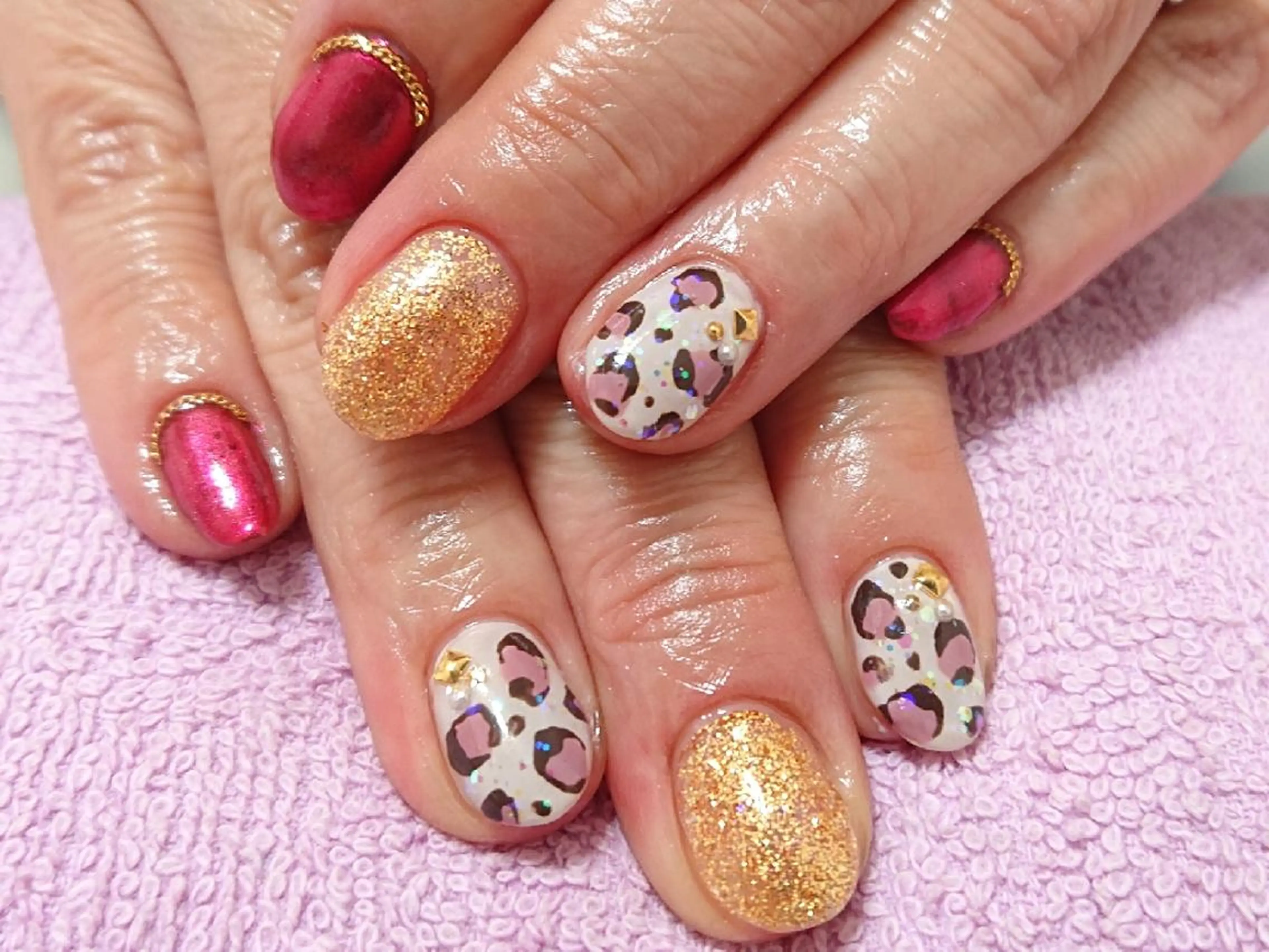 ネイル ミラーネイル あんきち    のネイルデザイン