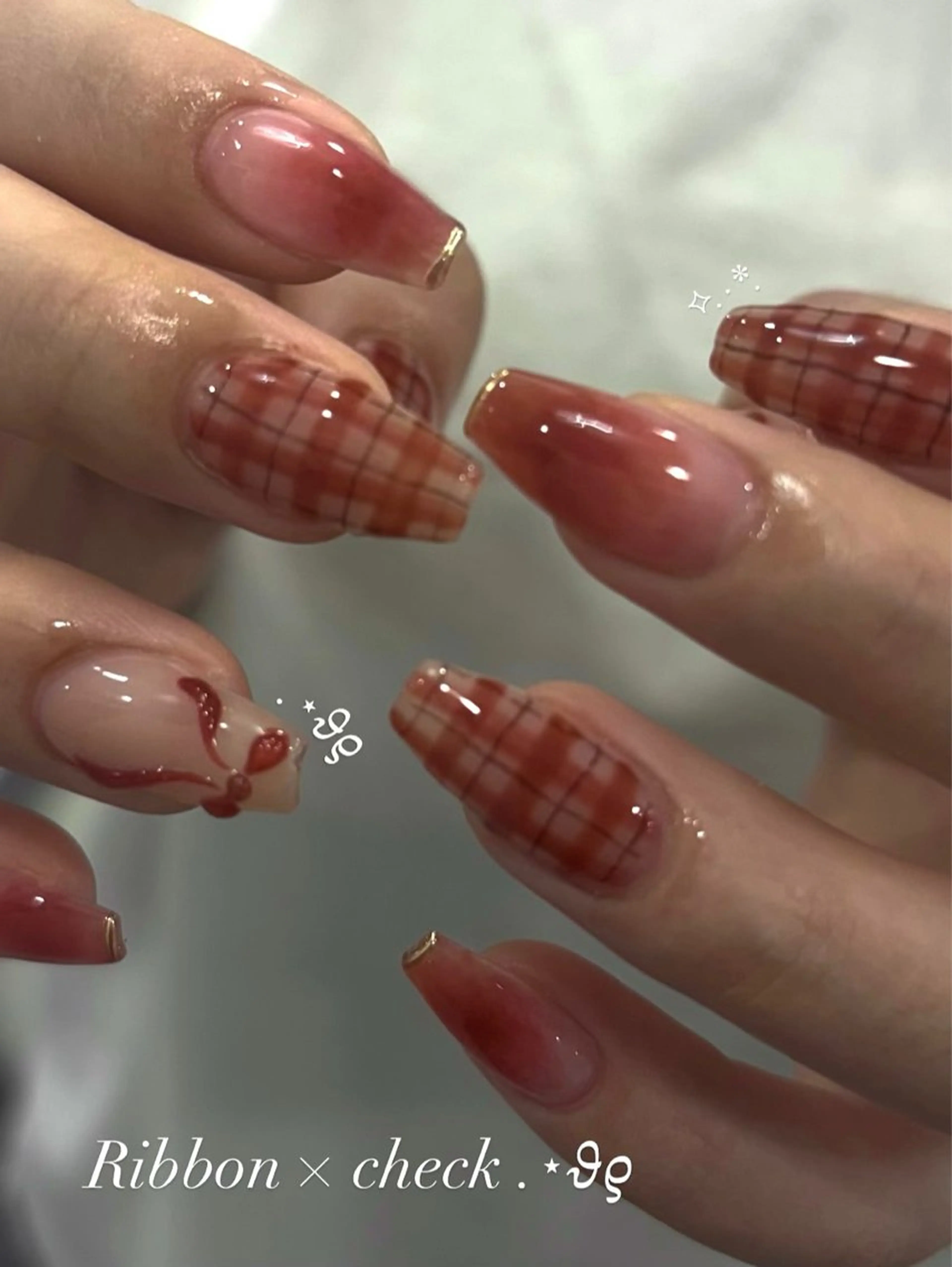 ネイル ハンドネイル 🍓リスブラン MELのネイルデザイン
