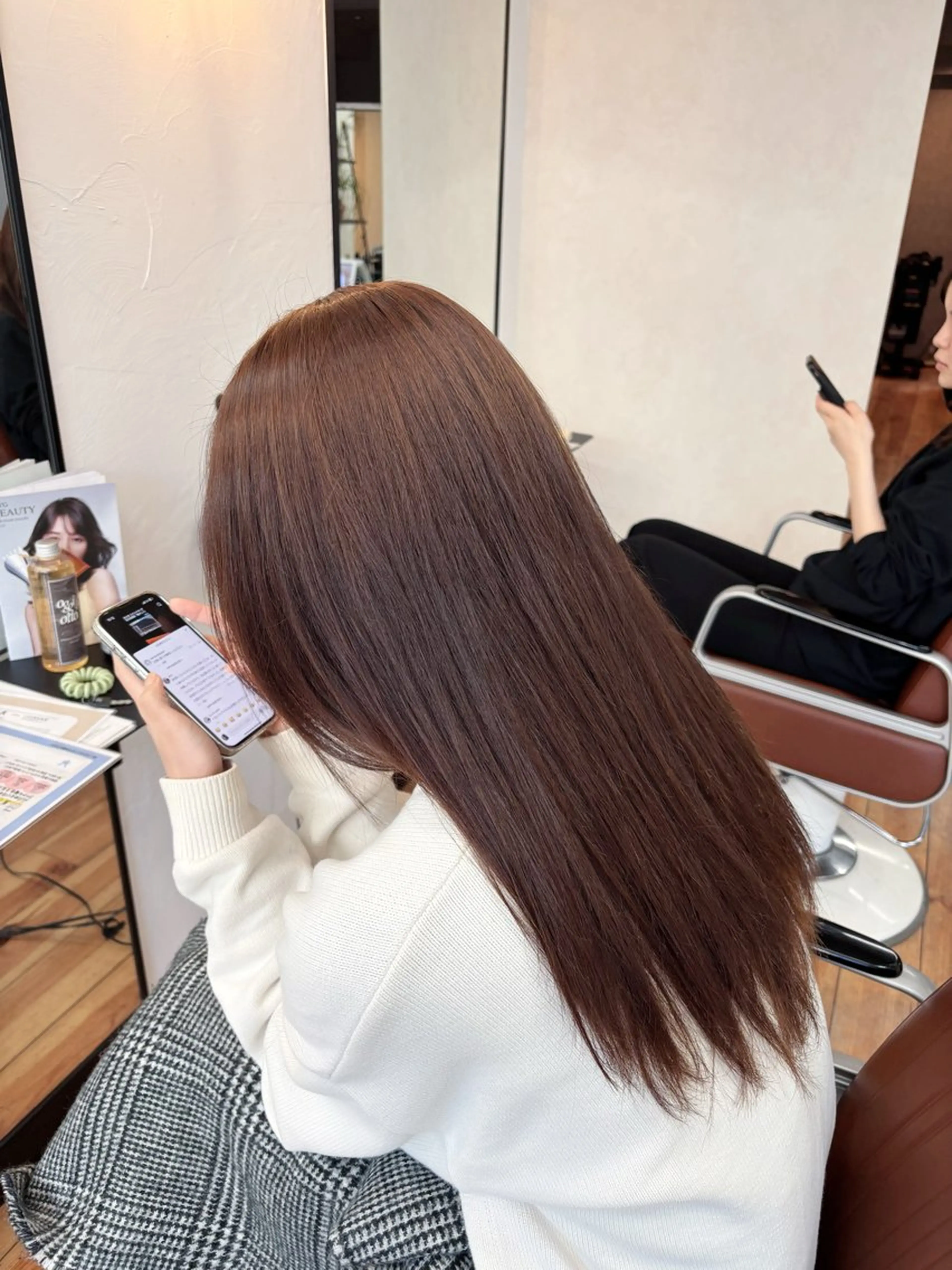 セミロング カラー ヘアカラー 井向 幹滉のヘアスタイル