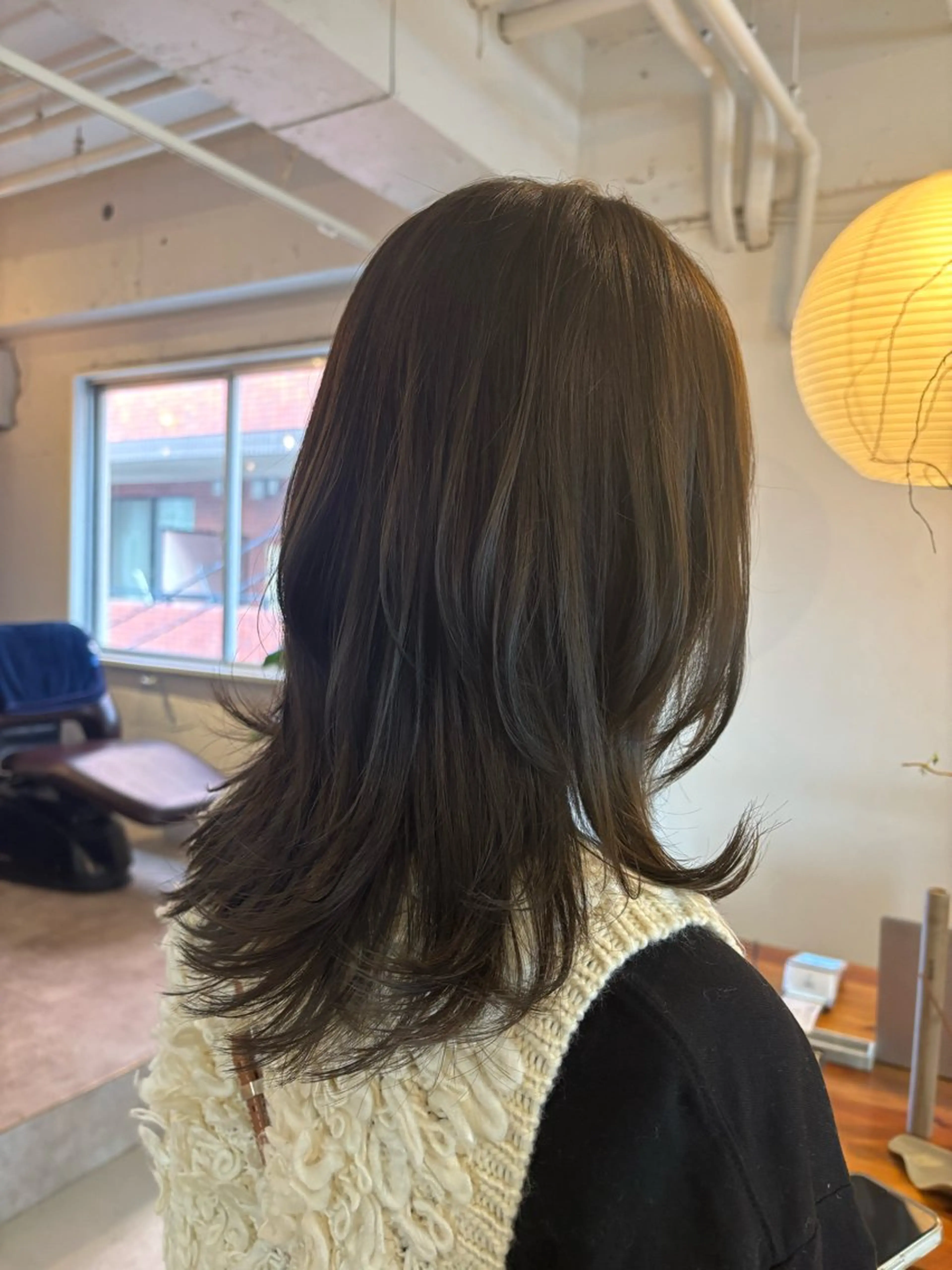 セミロング カラー くびれヘア 透明感カラー /Kanon️🫧のヘアスタイル