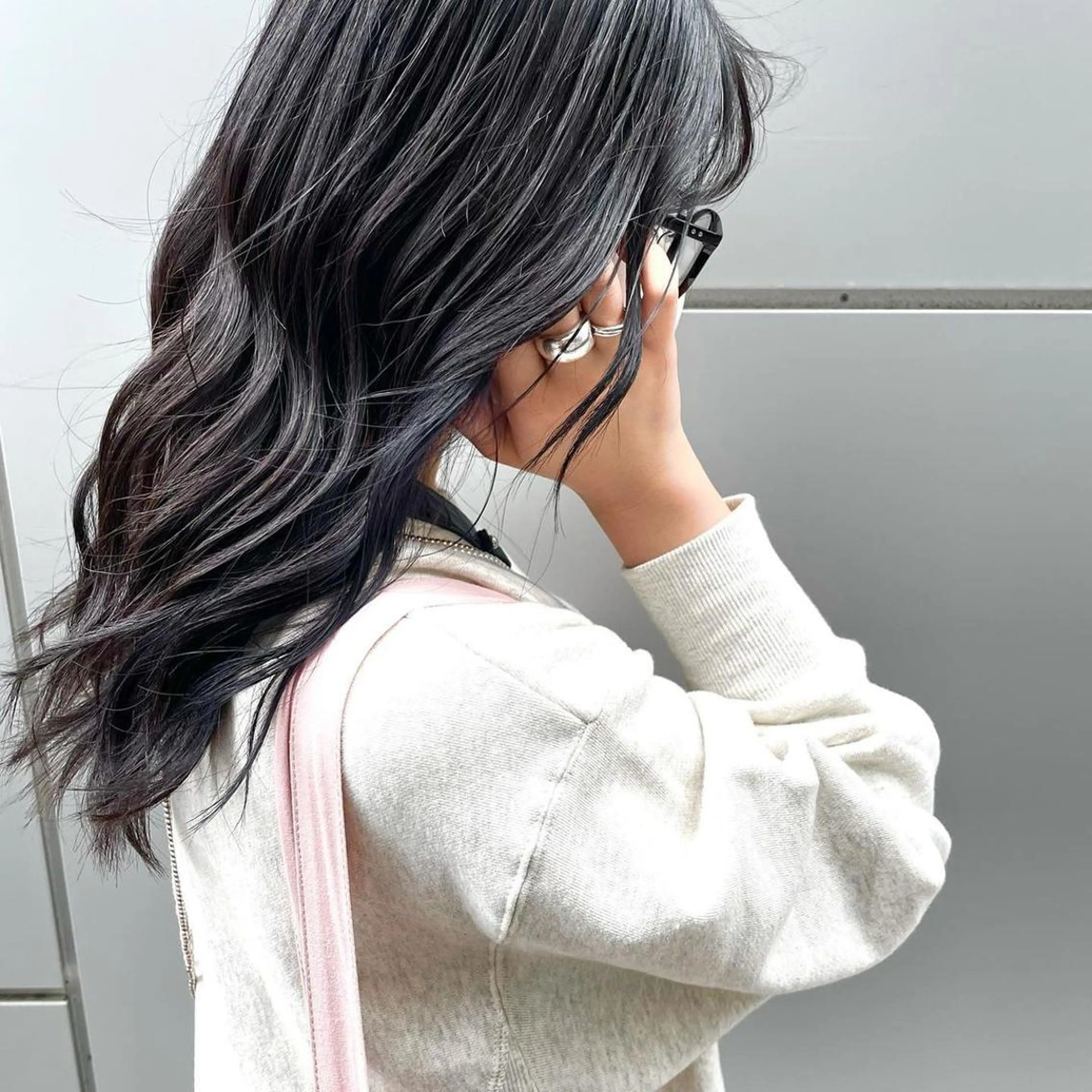 ミディアム カラー 髪質改善 Noe心斎橋店のヘアスタイル