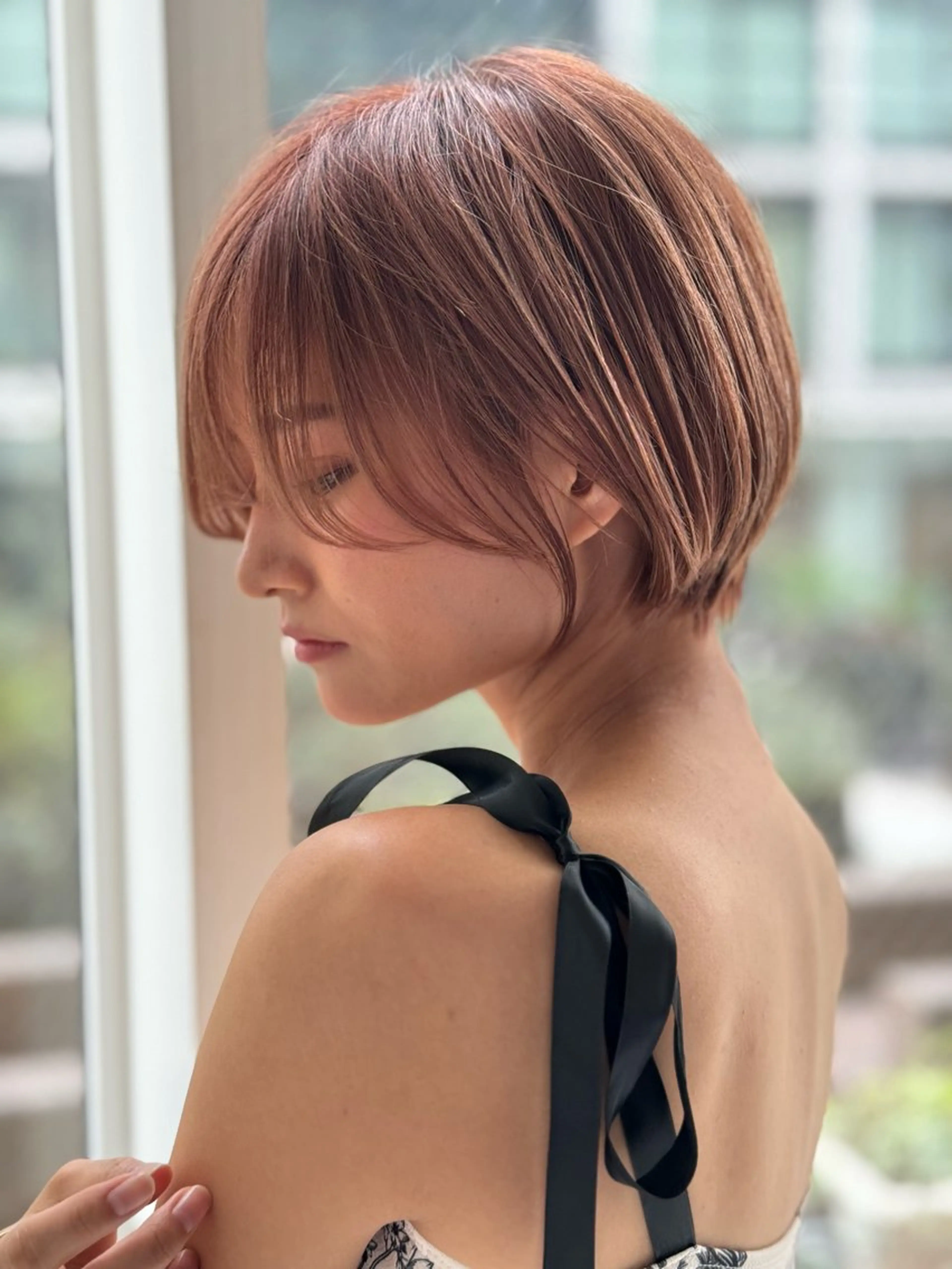 ショート 高島大登/顔周り /ミルクティーのヘアスタイル