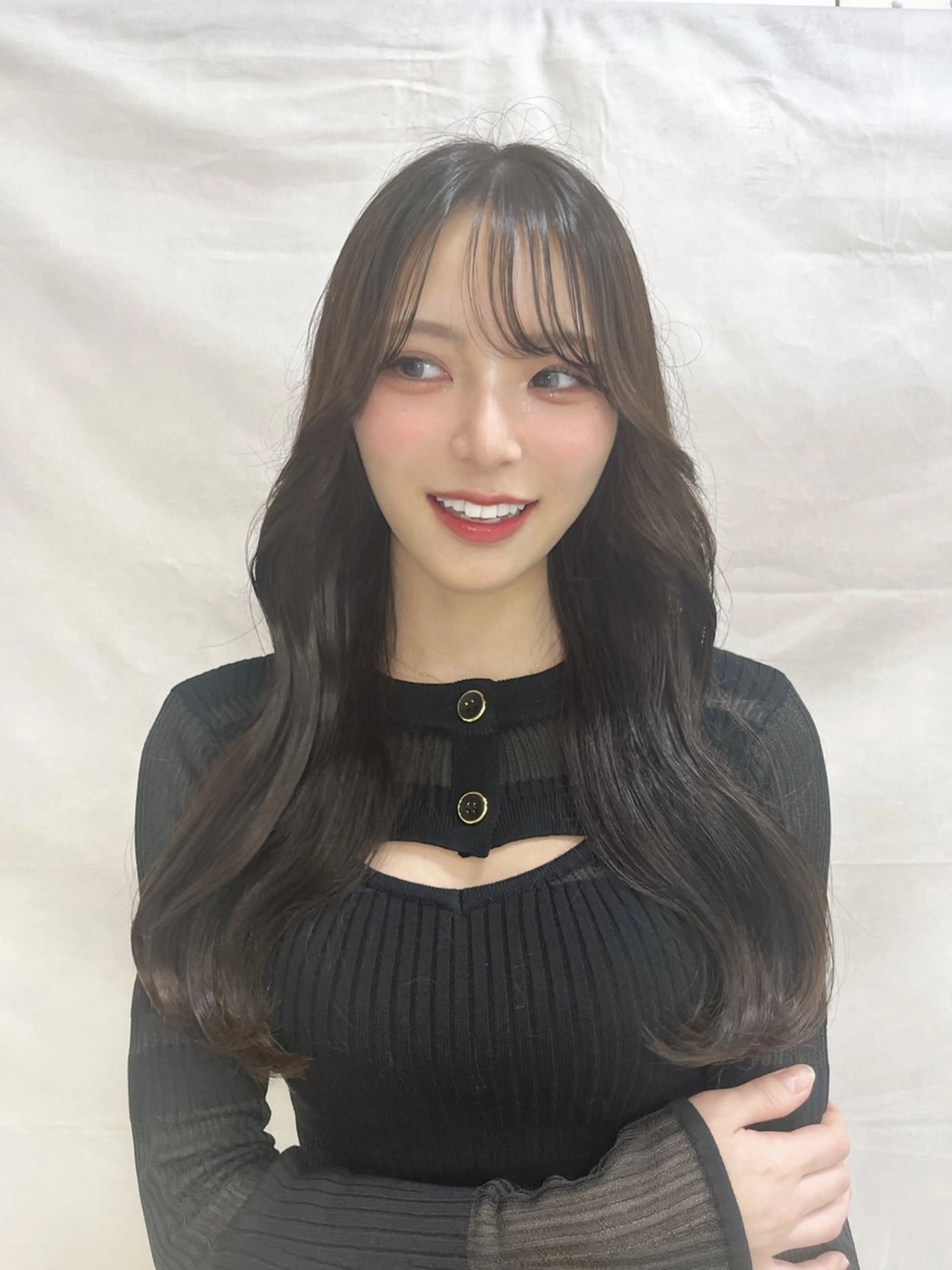 ロング MITSUKI🤍 モテ髪×韓国レイヤーのヘアスタイル
