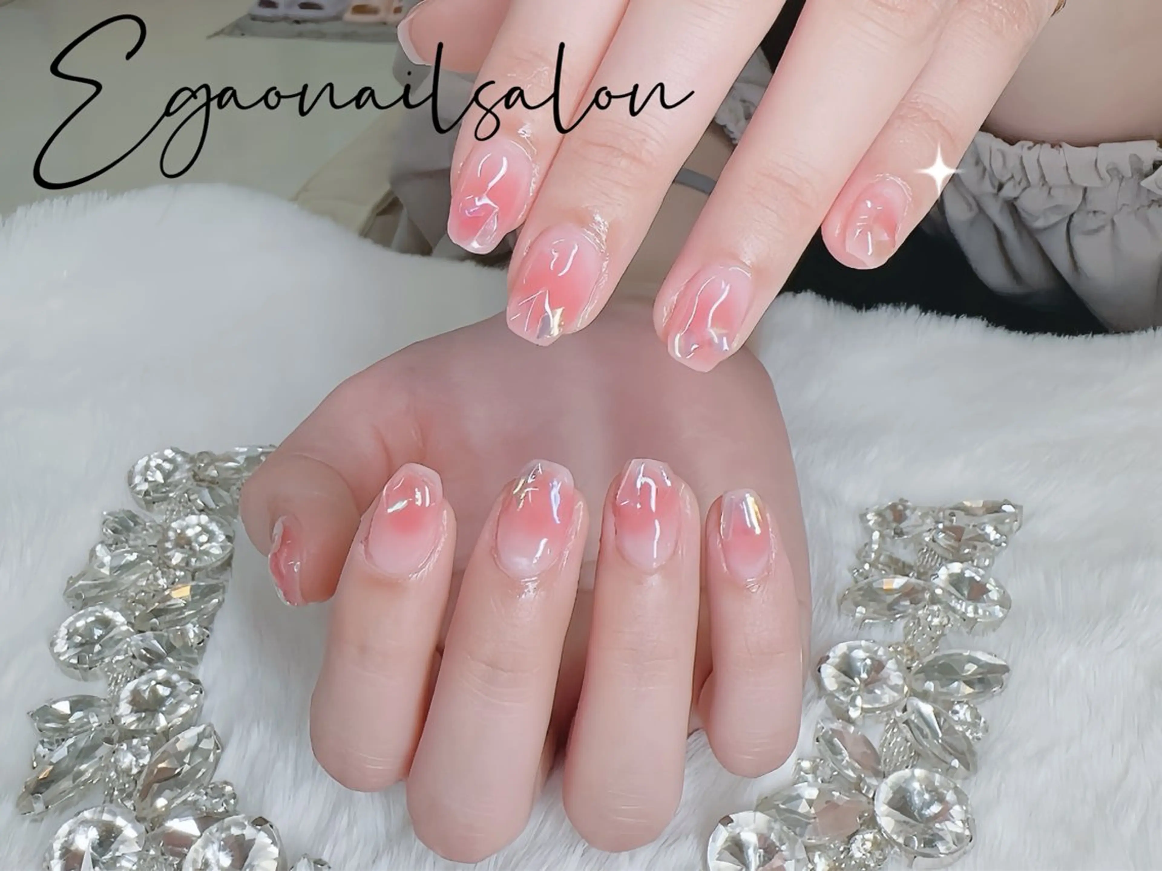 ネイル アートネイル フットネイル フレンチネイル ジェルネイル グラデーション Egao Nail Salonのネイルデザイン