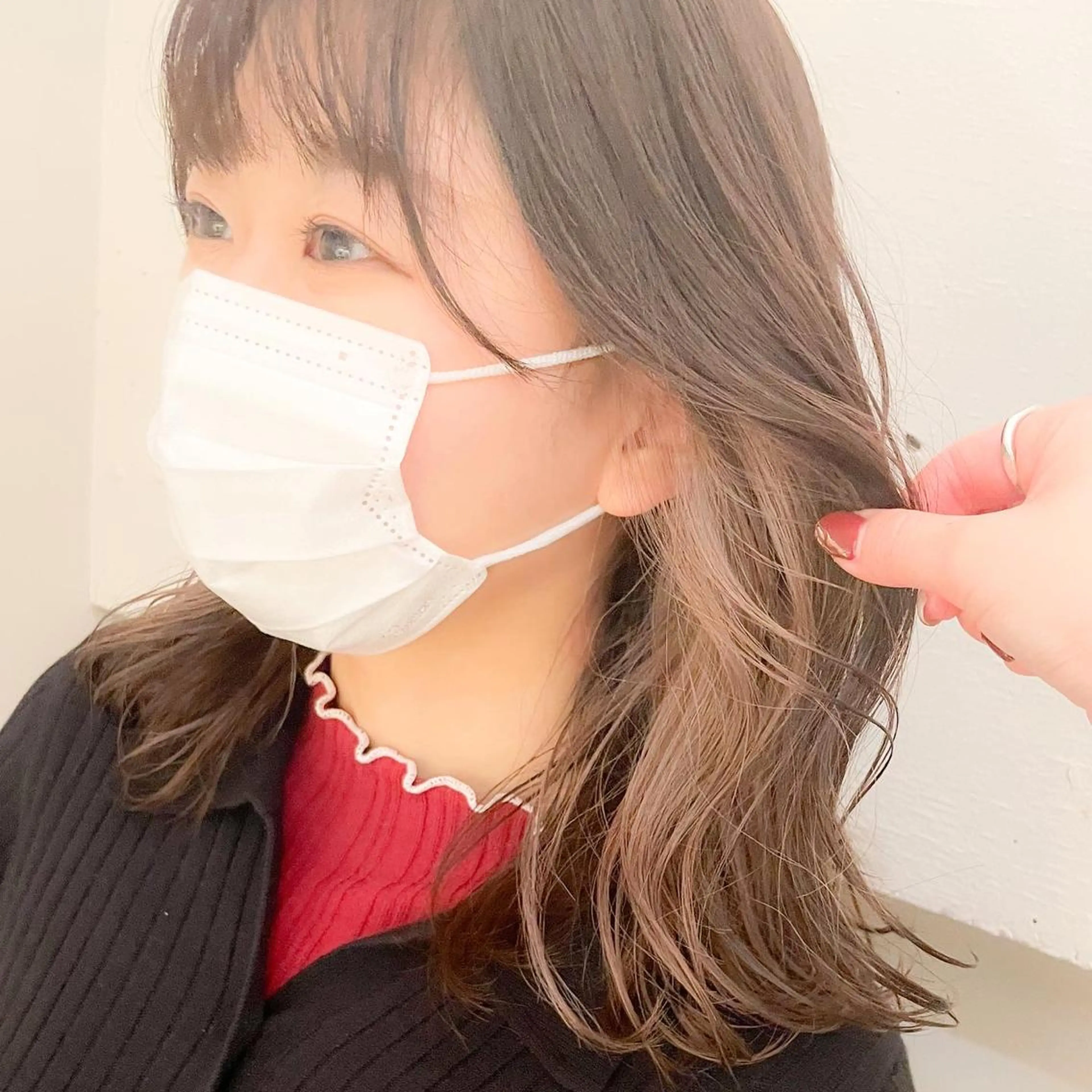 ミディアム カラー ベージュカラー インナーカラー ラテベージュ ヘアカラー ✨カラー支持No.1 🧸ワキ カナコ🧸のヘアスタイル