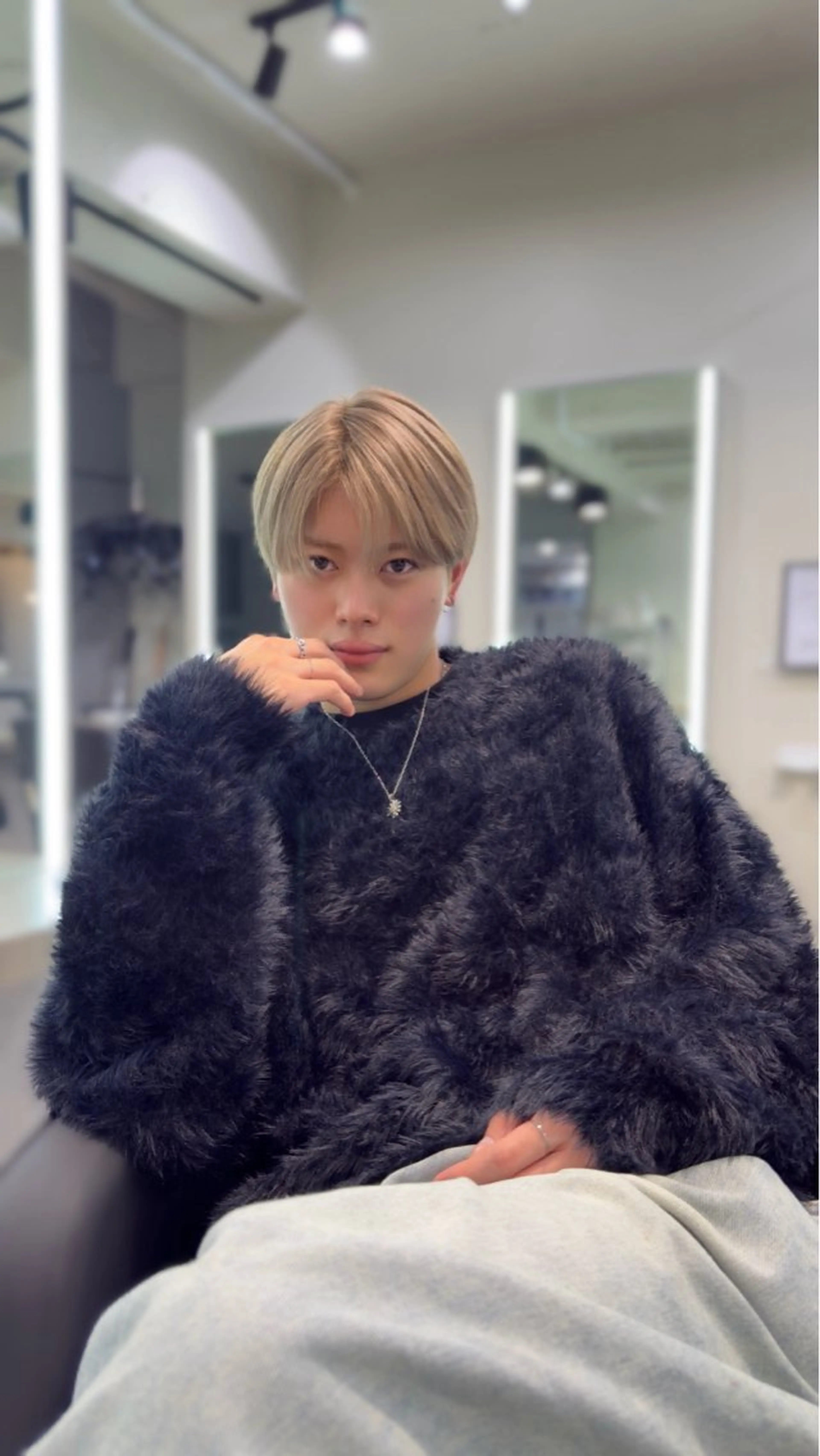 メンズ メンズハイトーン メンズ韓国風 北村 優斗のヘアスタイル