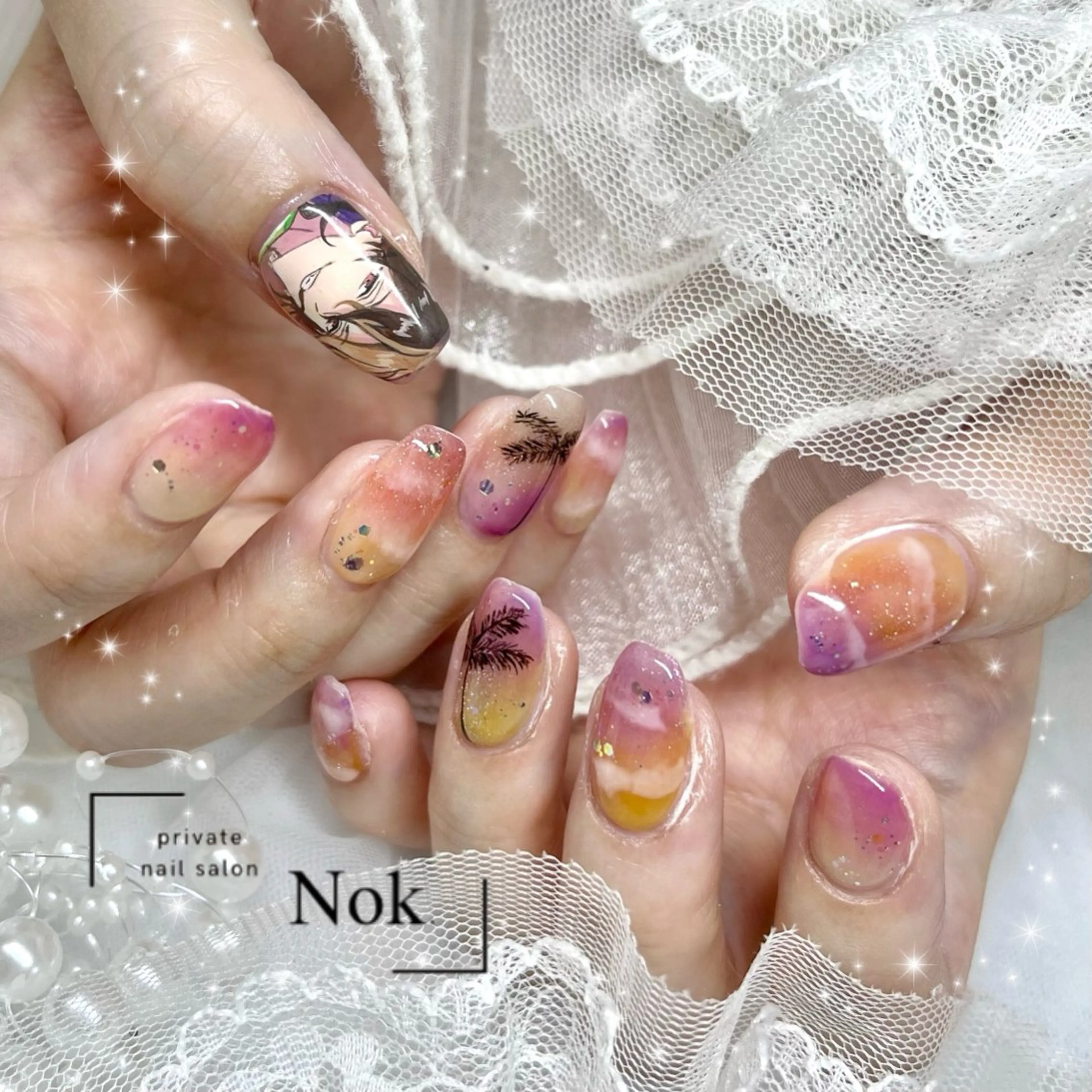 ネイル ハンドネイル 池袋痛ネイル Nok. 渡辺のネイルデザイン