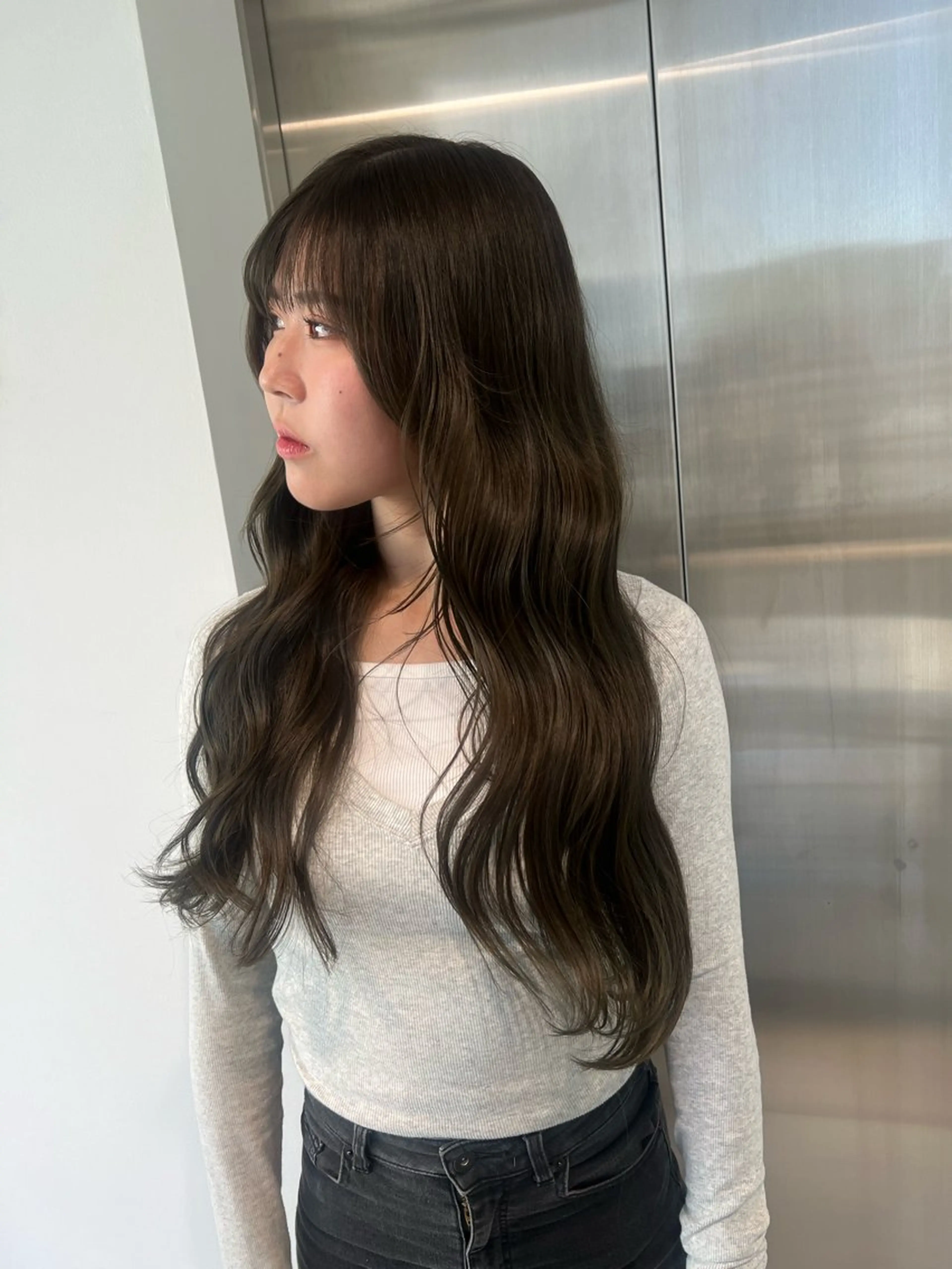 ロング カラー カット ヘアカラー トリートメント 色落ちまで可愛い 透明感🫧KANTAのヘアスタイル